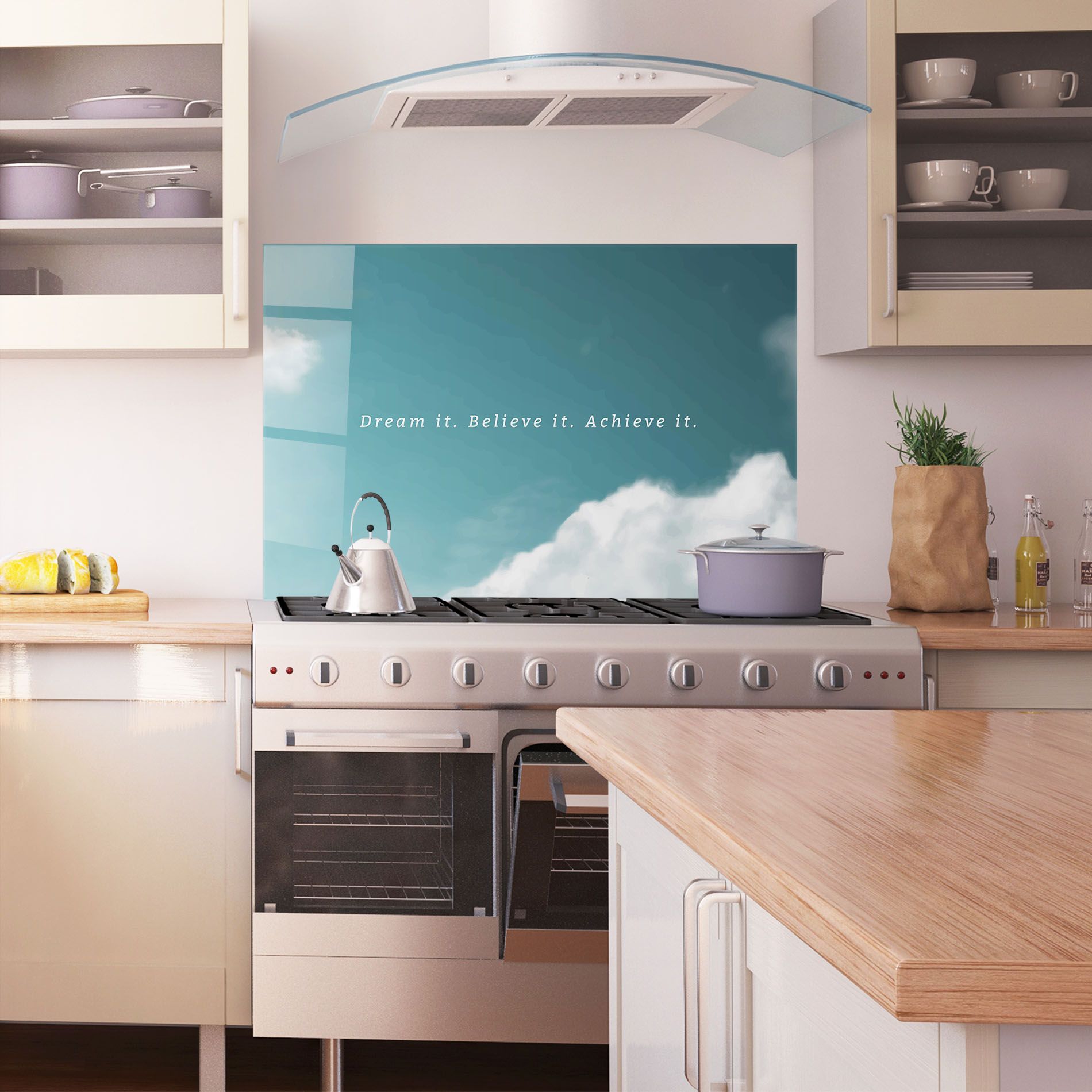 Clouds Text Green mockup 1