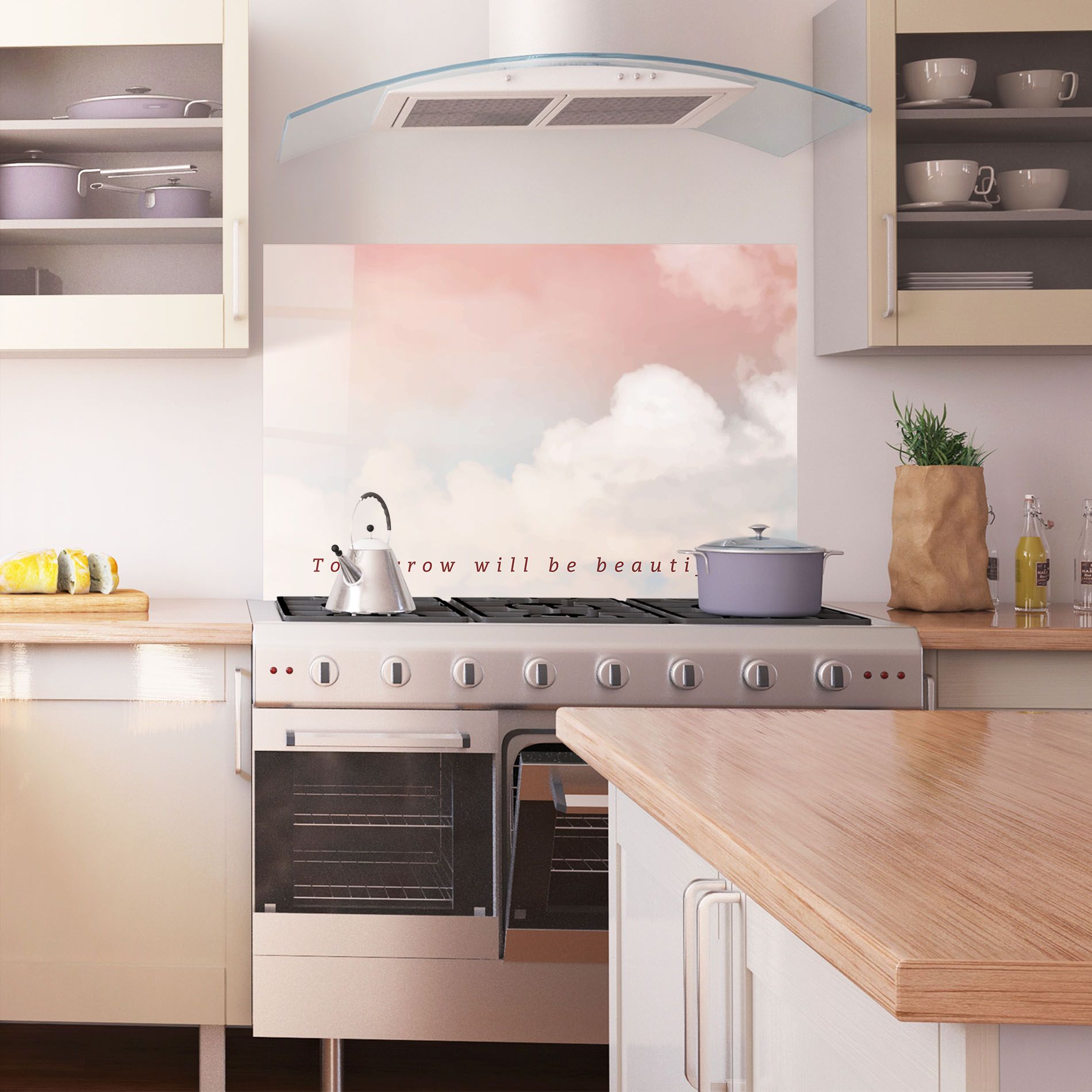 Clouds Text Pink Blue mockup 1