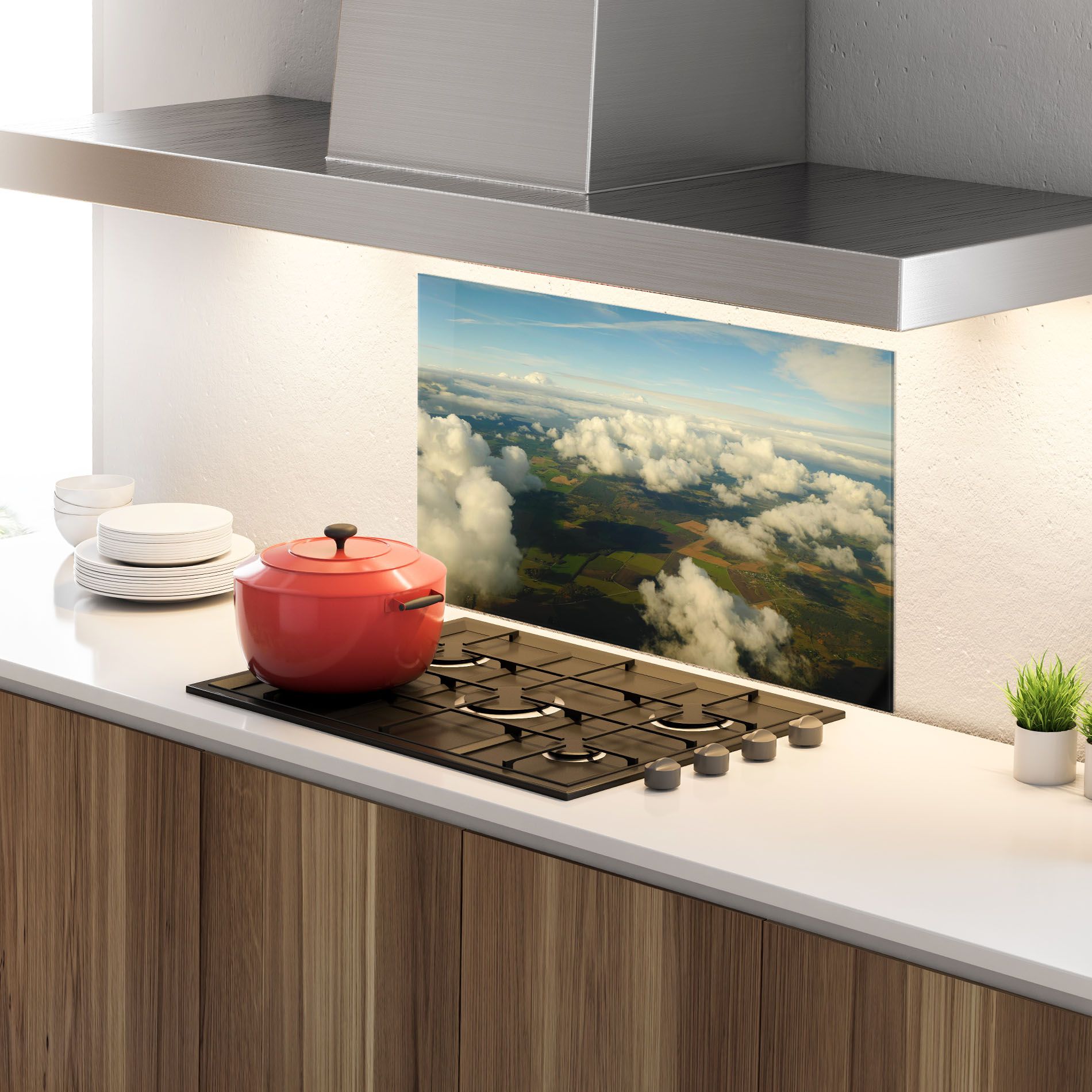 Clouds View From Plane mockup 4