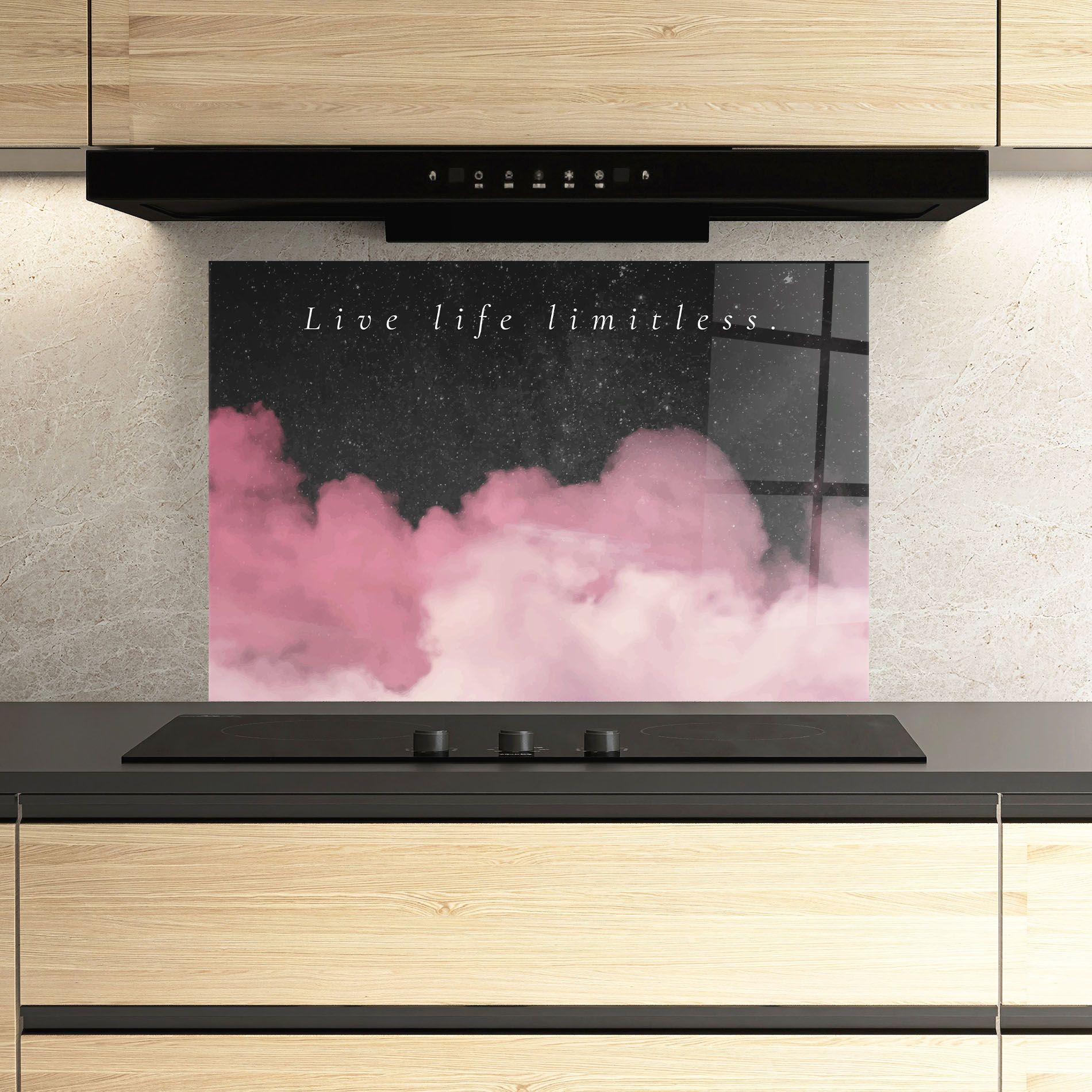 Clouds Text Pink mockup 3