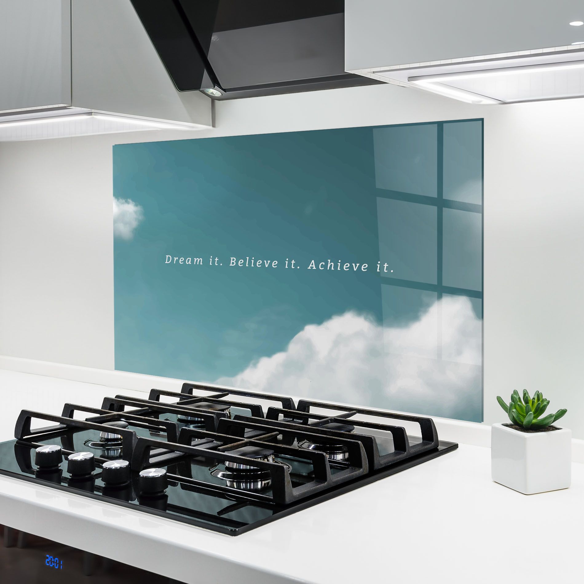 Clouds Text Green mockup 6