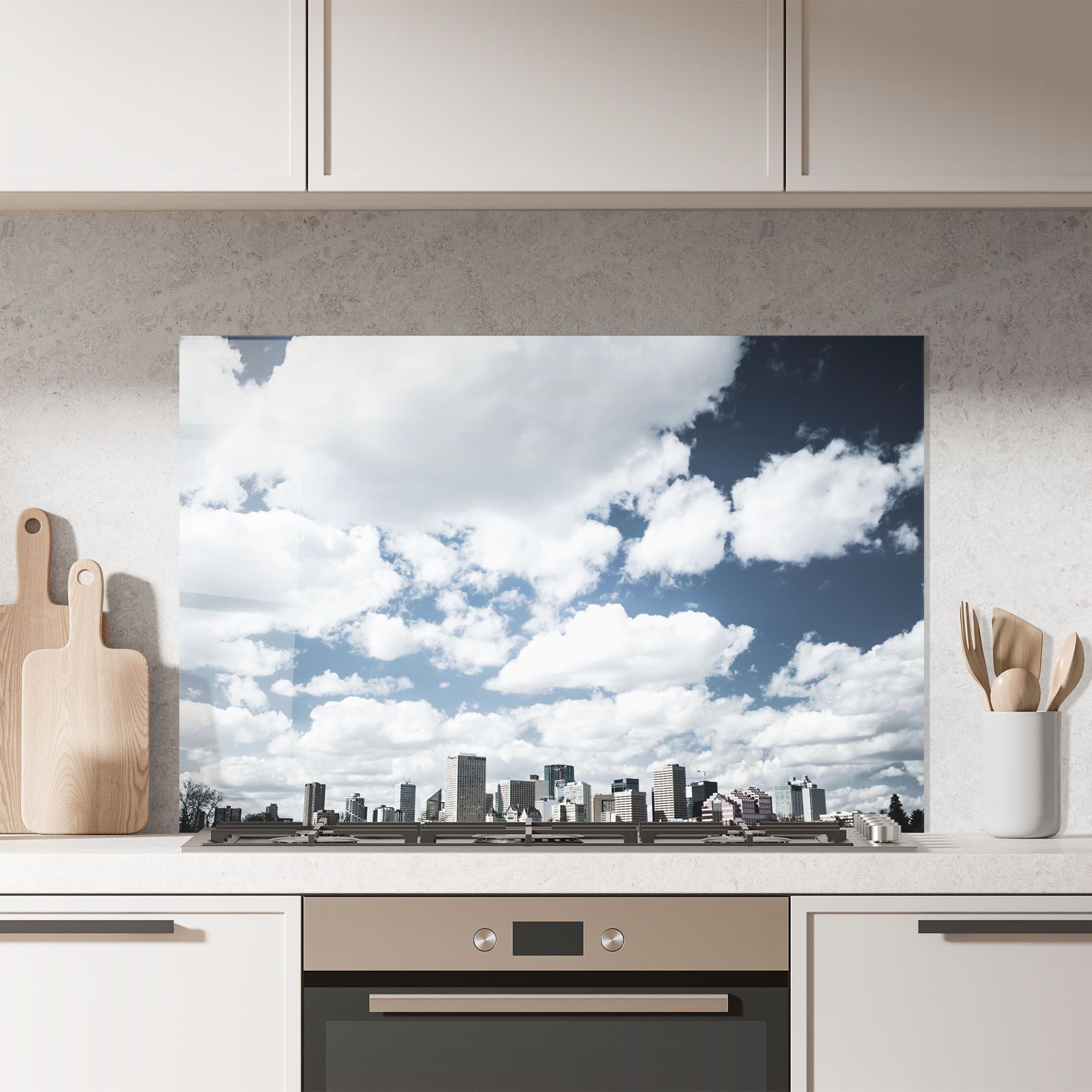 Clouds Over City mockup 7