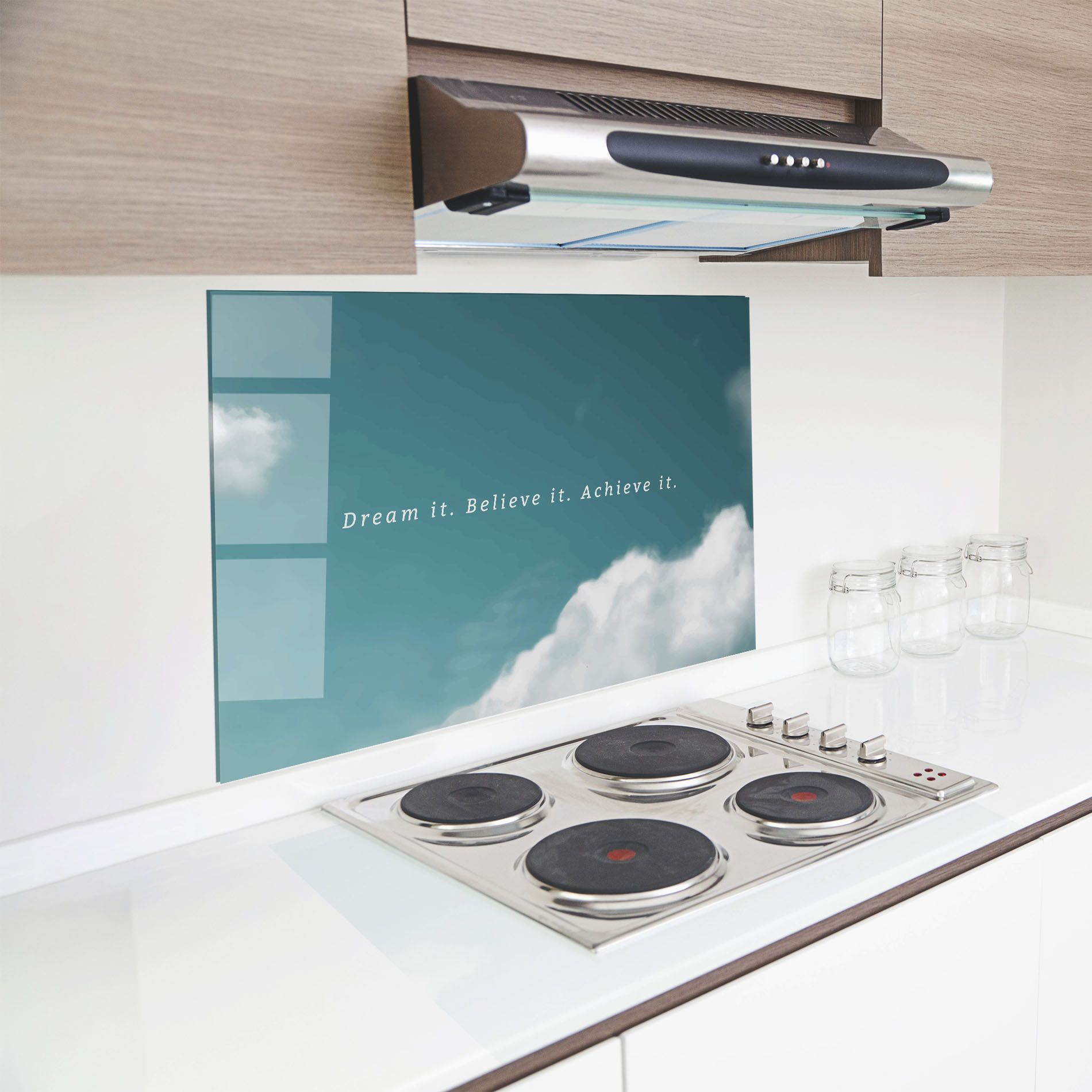 Clouds Text Green mockup 8