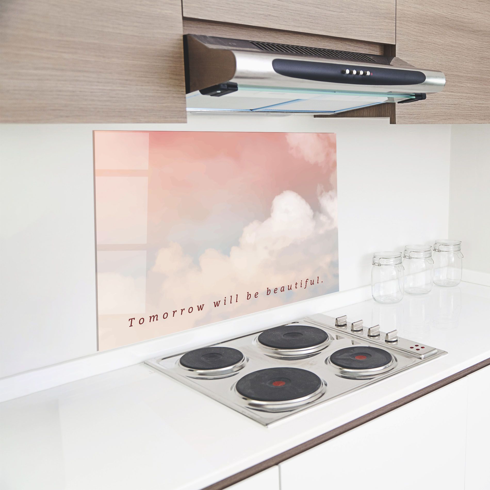 Clouds Text Pink Blue mockup 8