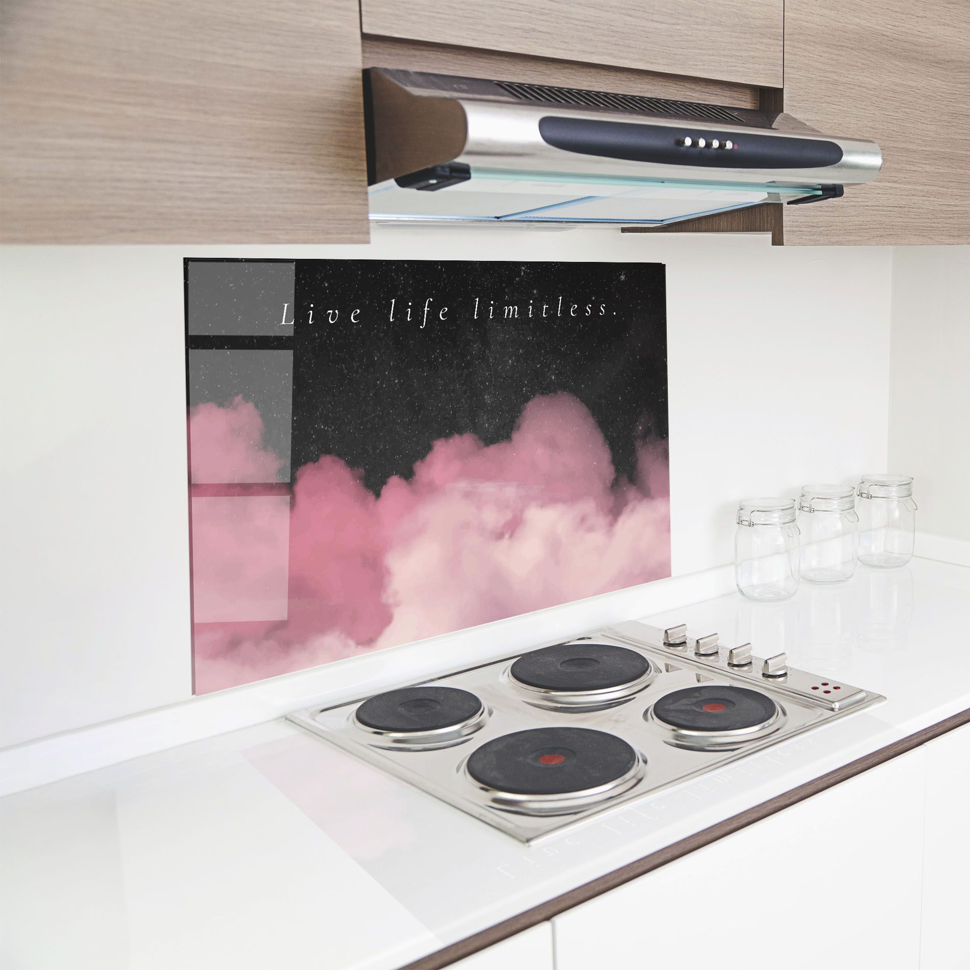 Clouds Text Pink mockup 8