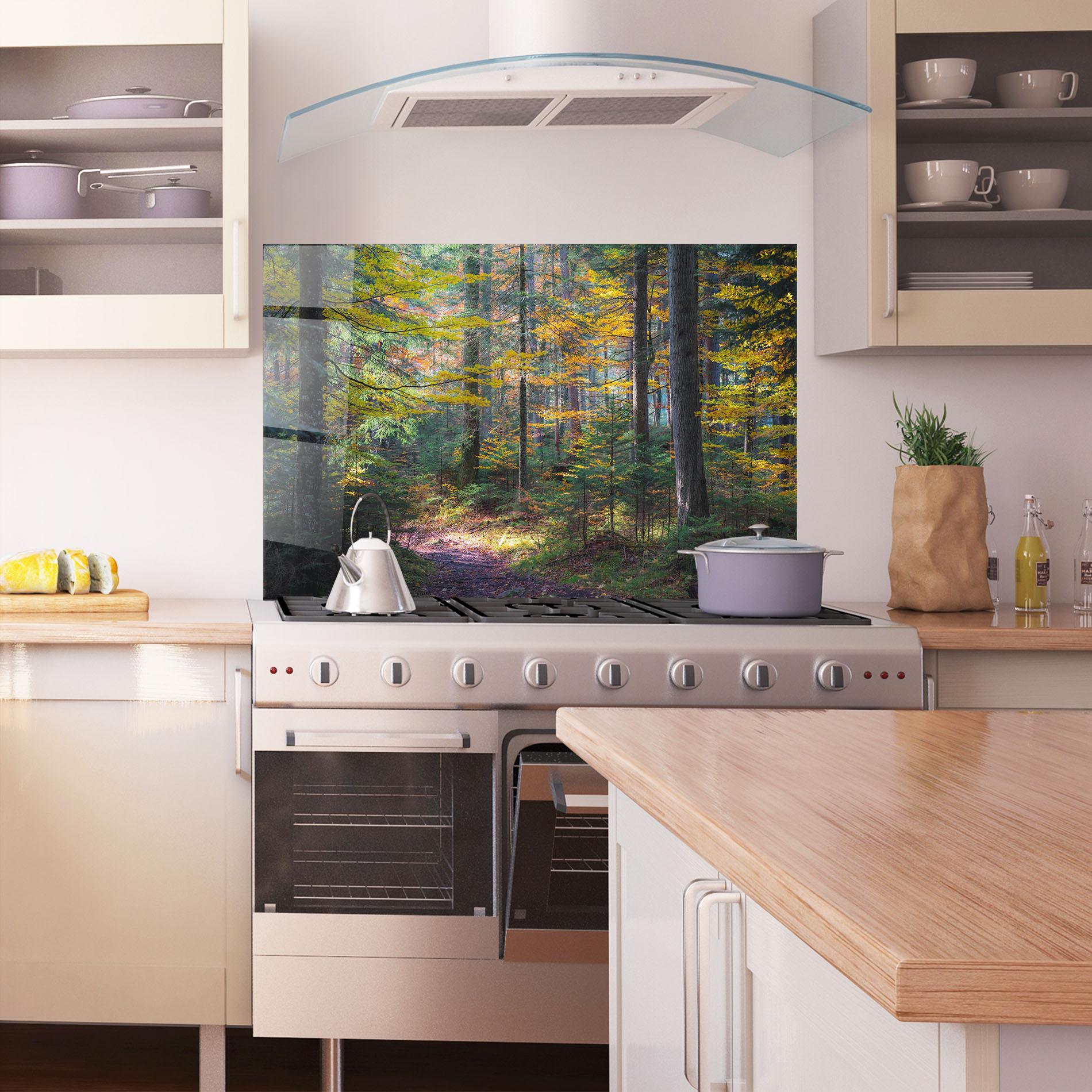 Стъклен панел за кухня Dreamy Path Dorest mockup 1