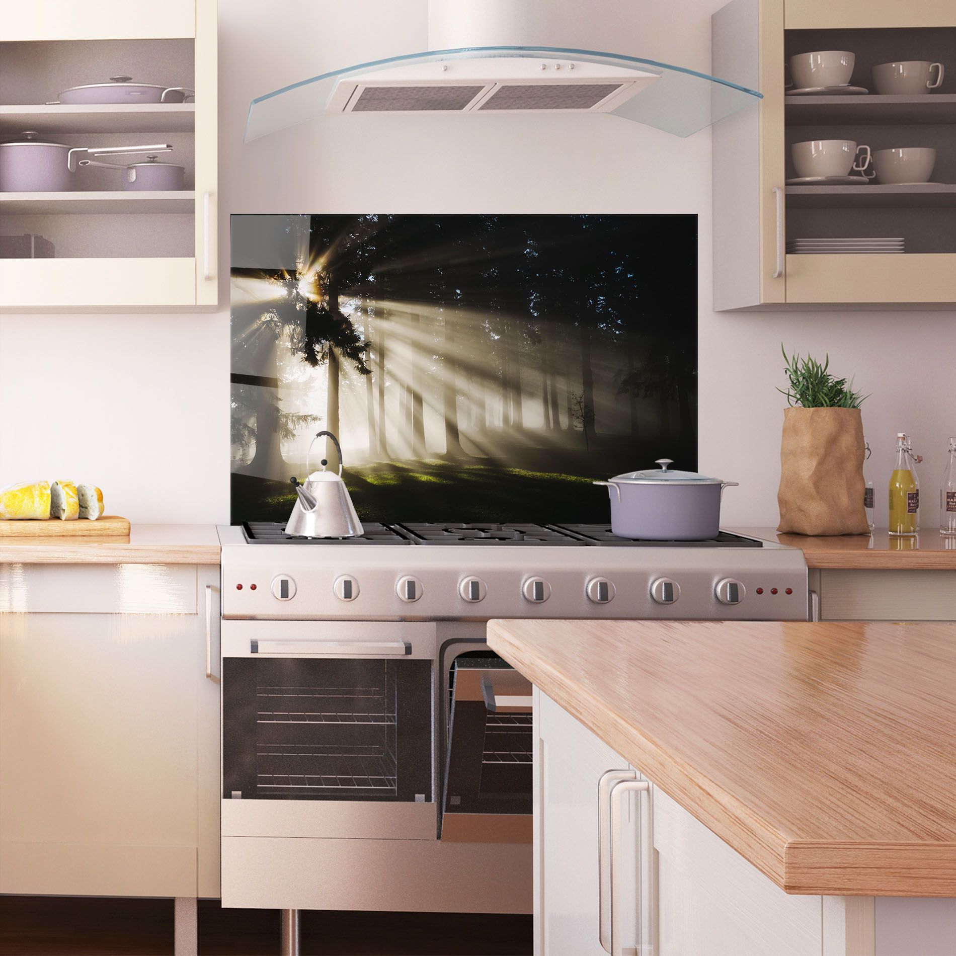 Forest Foggy Daylight mockup 1