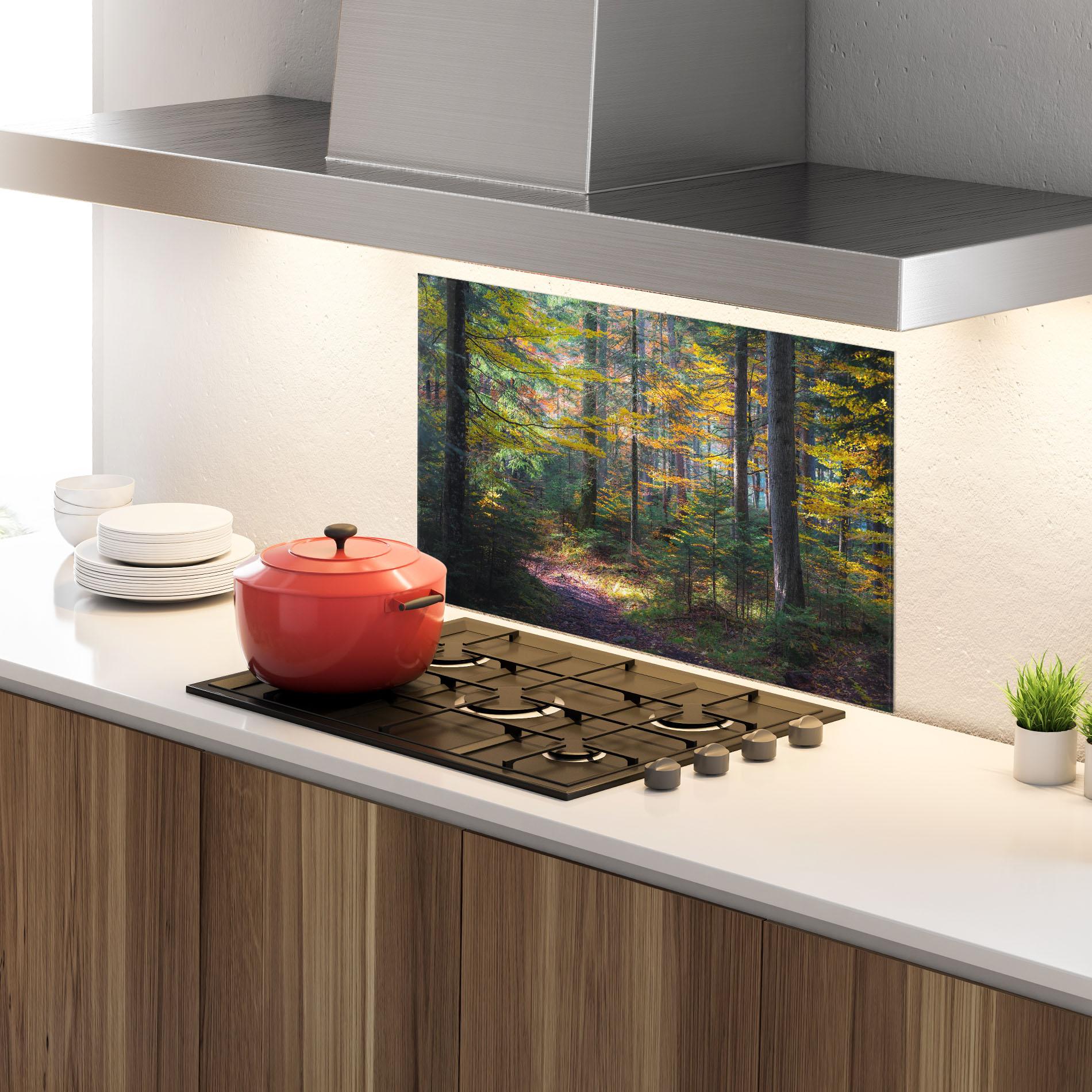 Стъклен панел за кухня Dreamy Path Dorest mockup 4