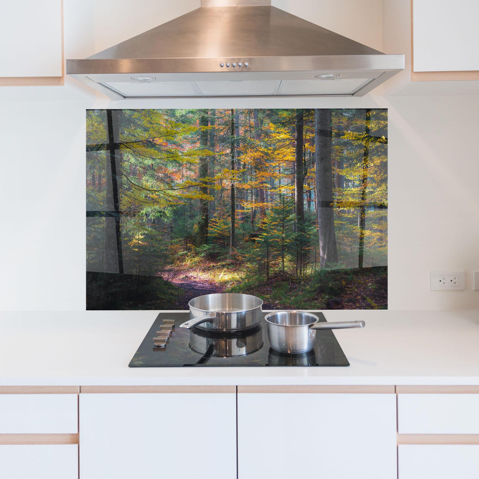 Стъклен панел за кухня Dreamy Path Dorest mockup 5