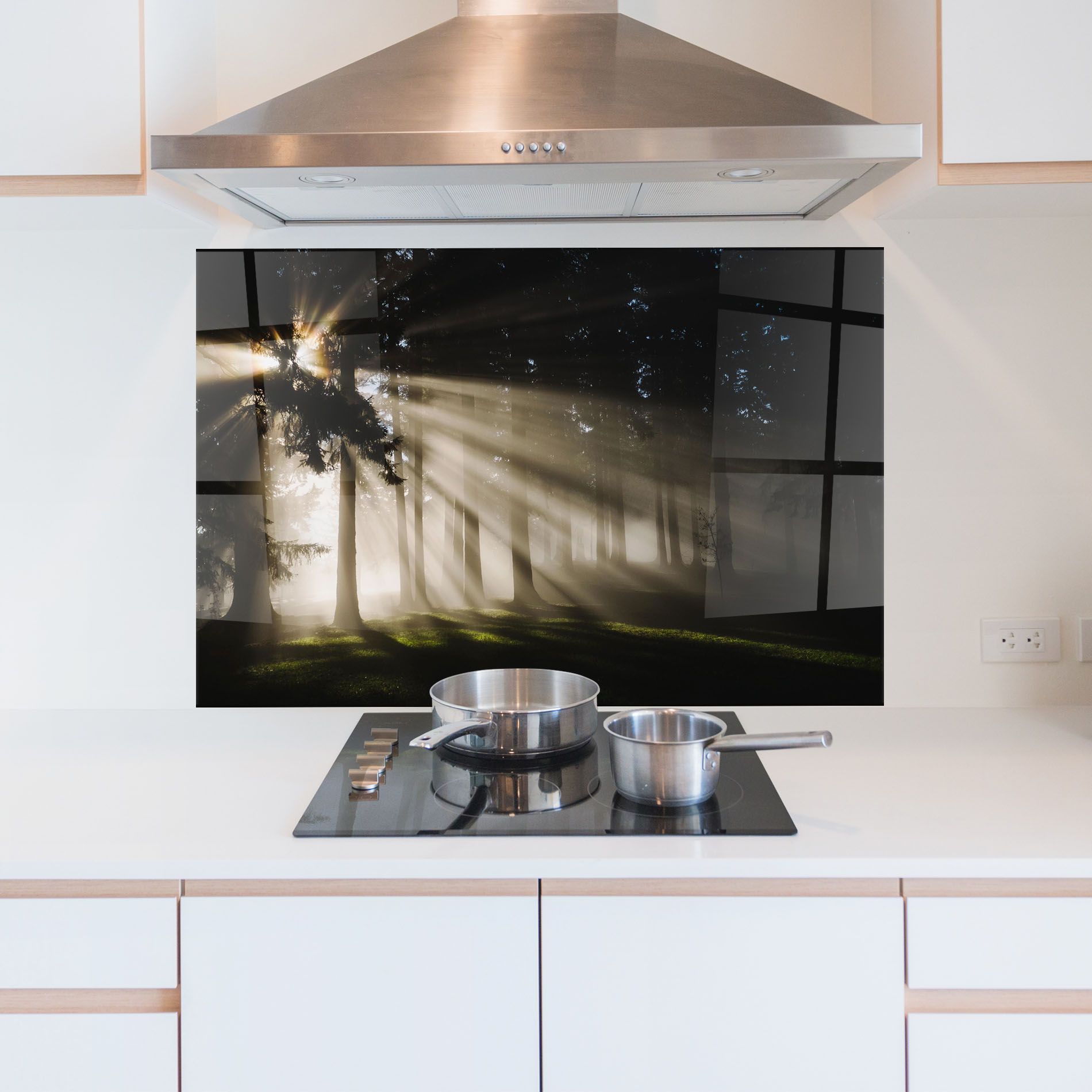 Forest Foggy Daylight mockup 5