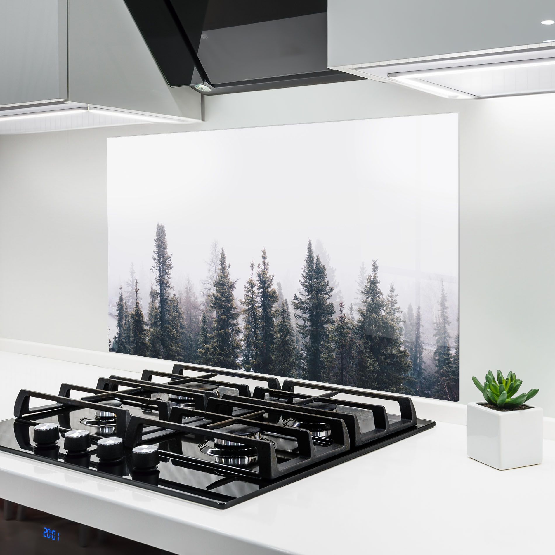 Grey Foggy Trees mockup 6