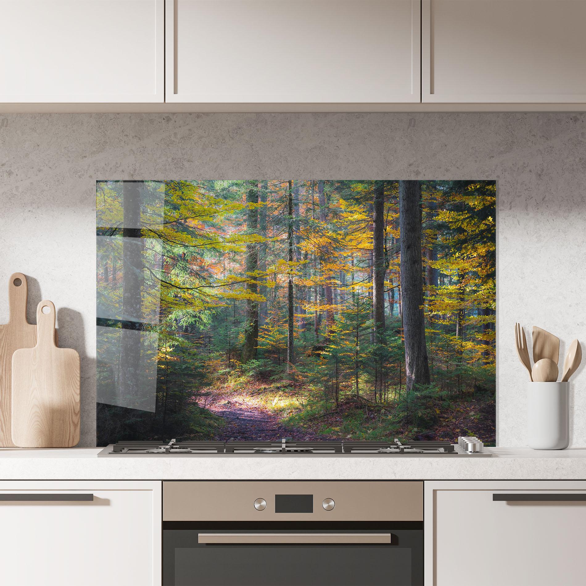 Стъклен панел за кухня Dreamy Path Dorest mockup 7