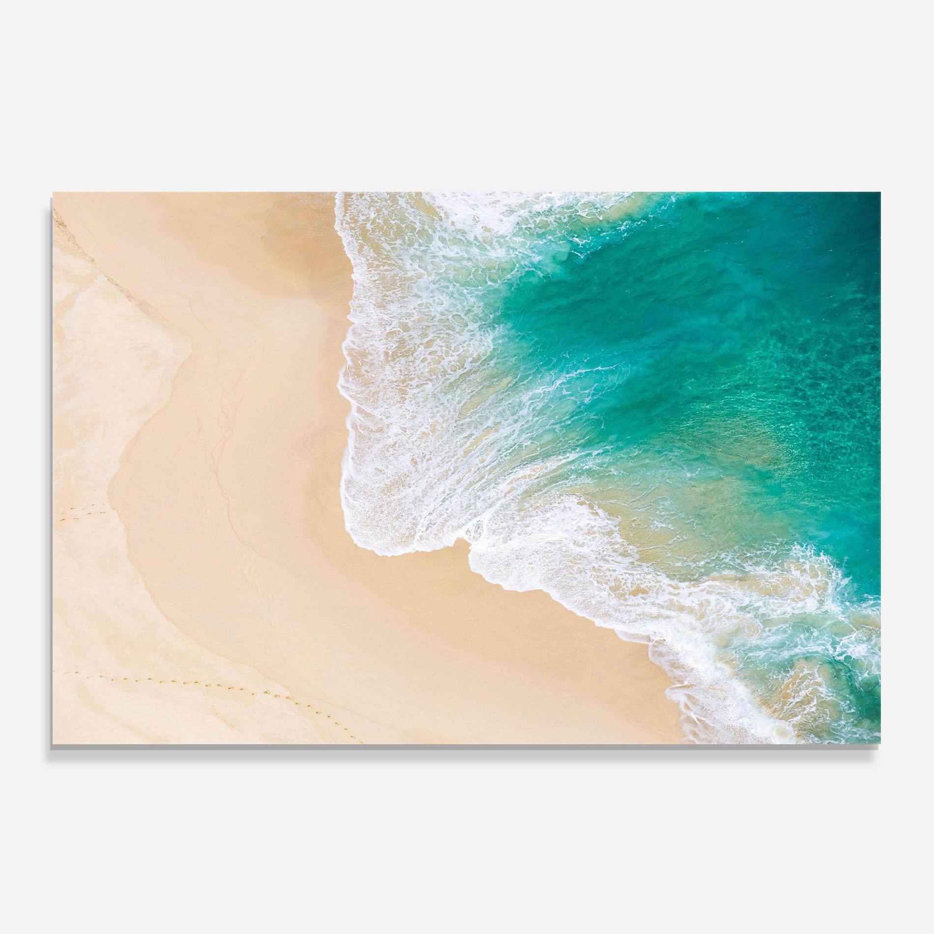 Стъклен панел за кухня Beautiful Blue Waves mockup 0
