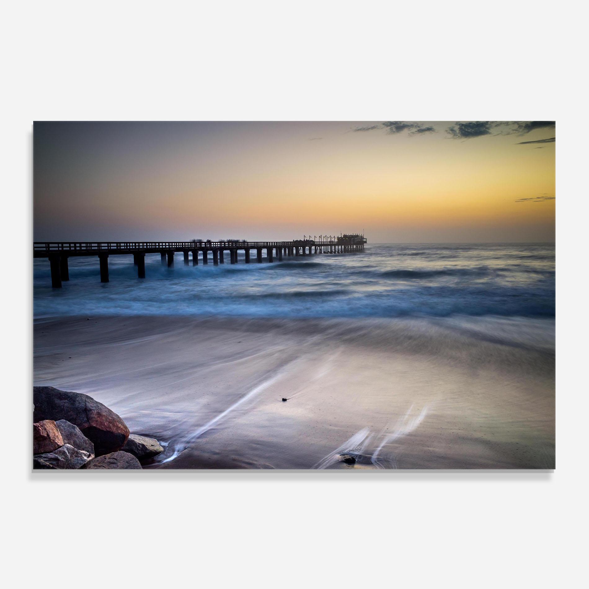 Стъклен панел за кухня Empty Pretty Beach mockup 0