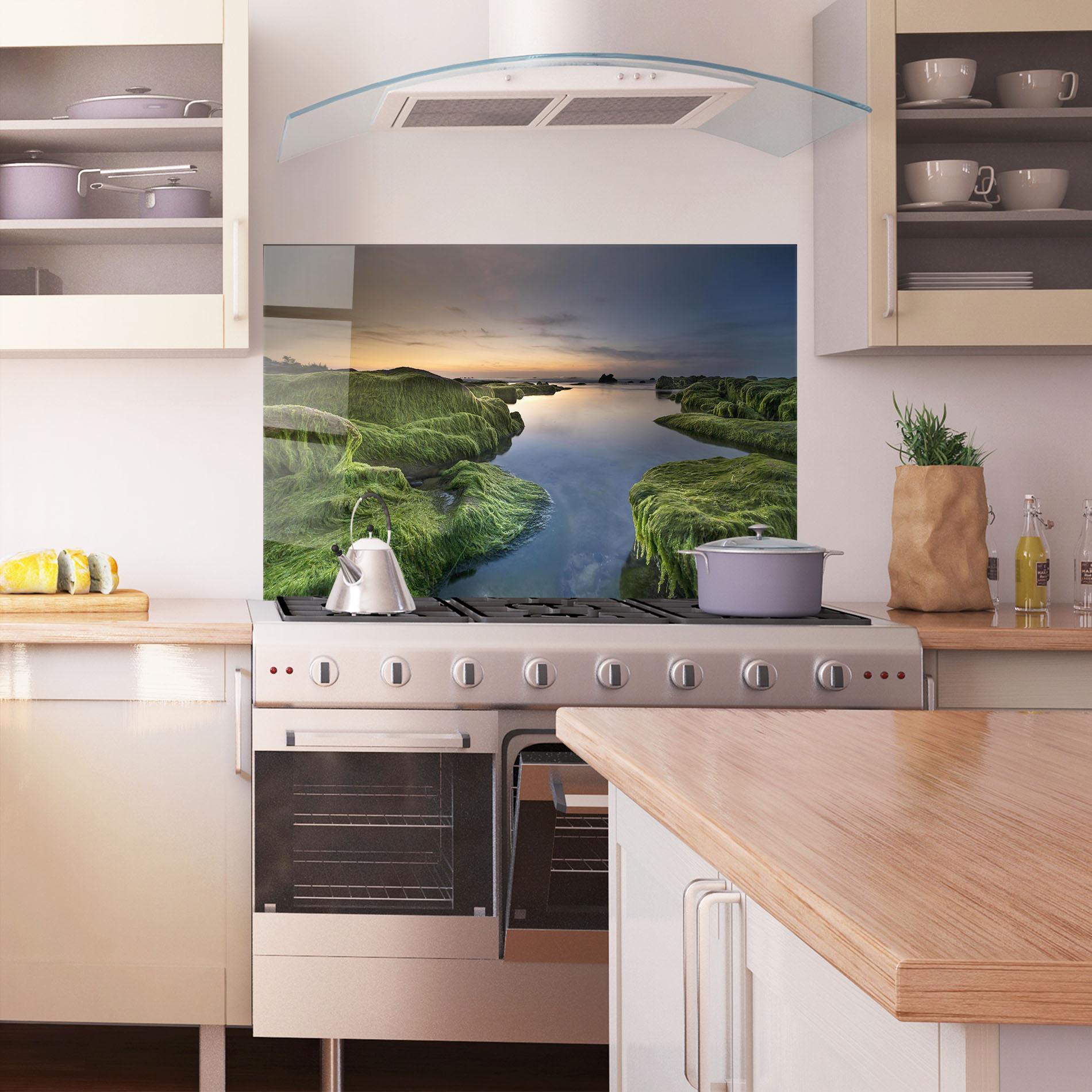 Стъклен панел за кухня Coast View mockup 1