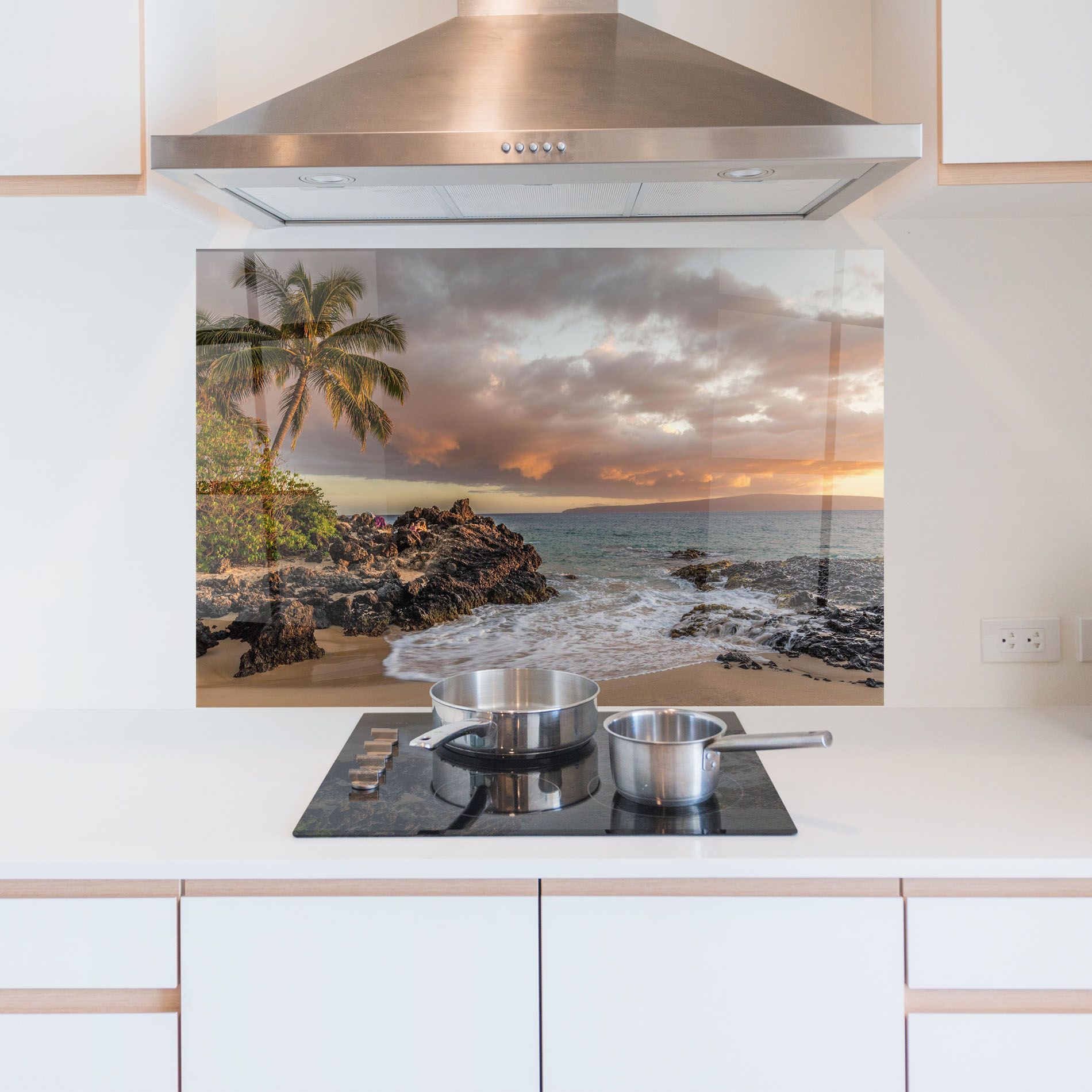 Beautiful Beach Landscape mockup 5