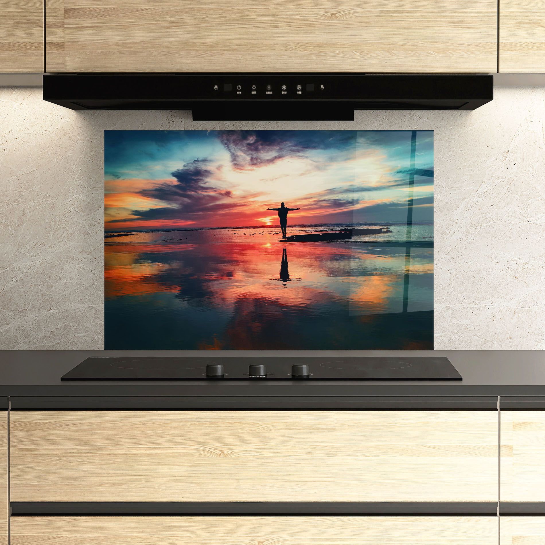 Ocean Sunset Man mockup 3