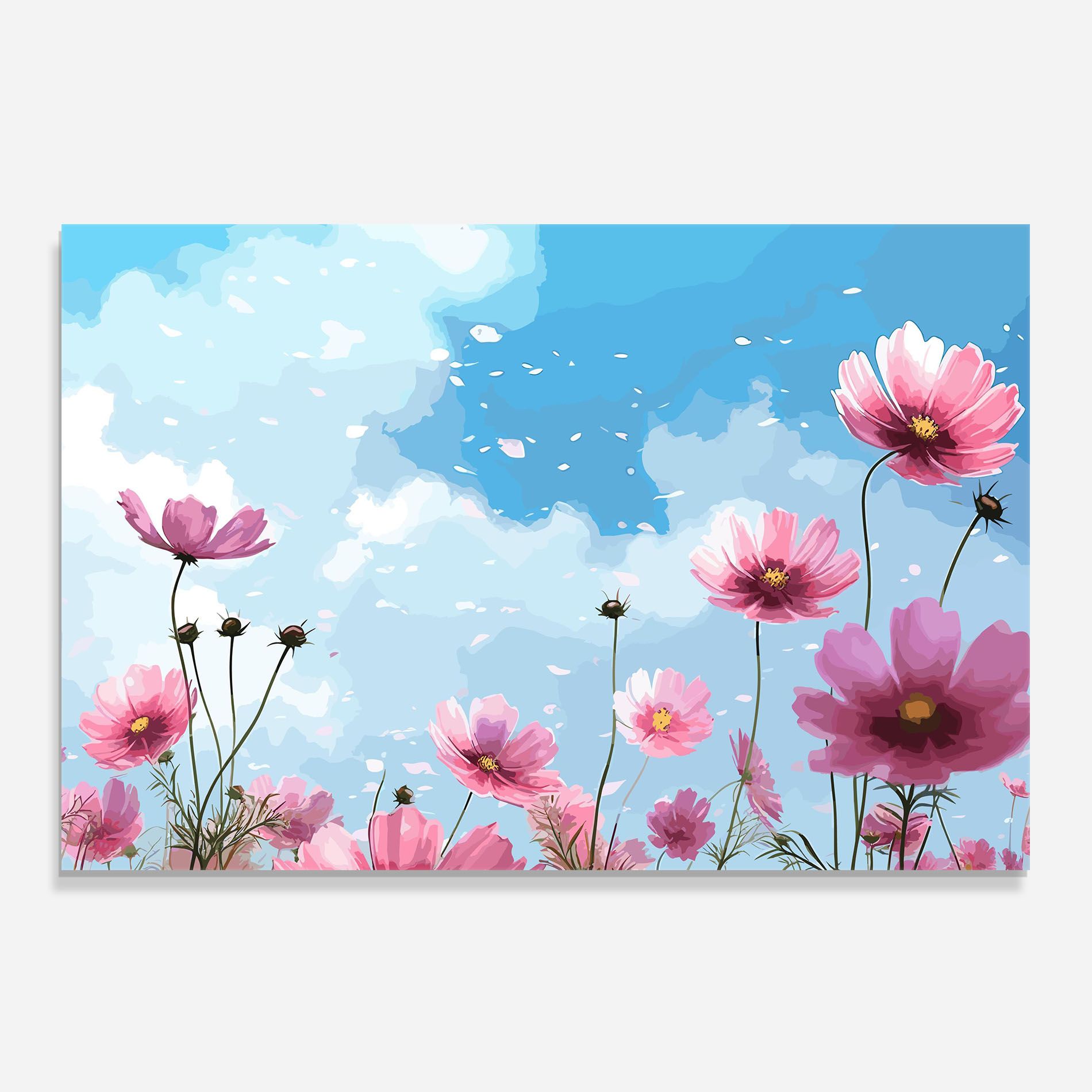 Pink Flowers Spring mockup 0