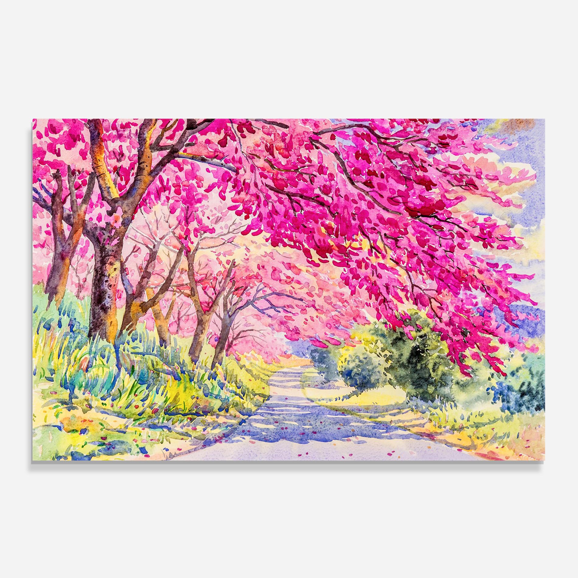 Pink Trees Art mockup 0