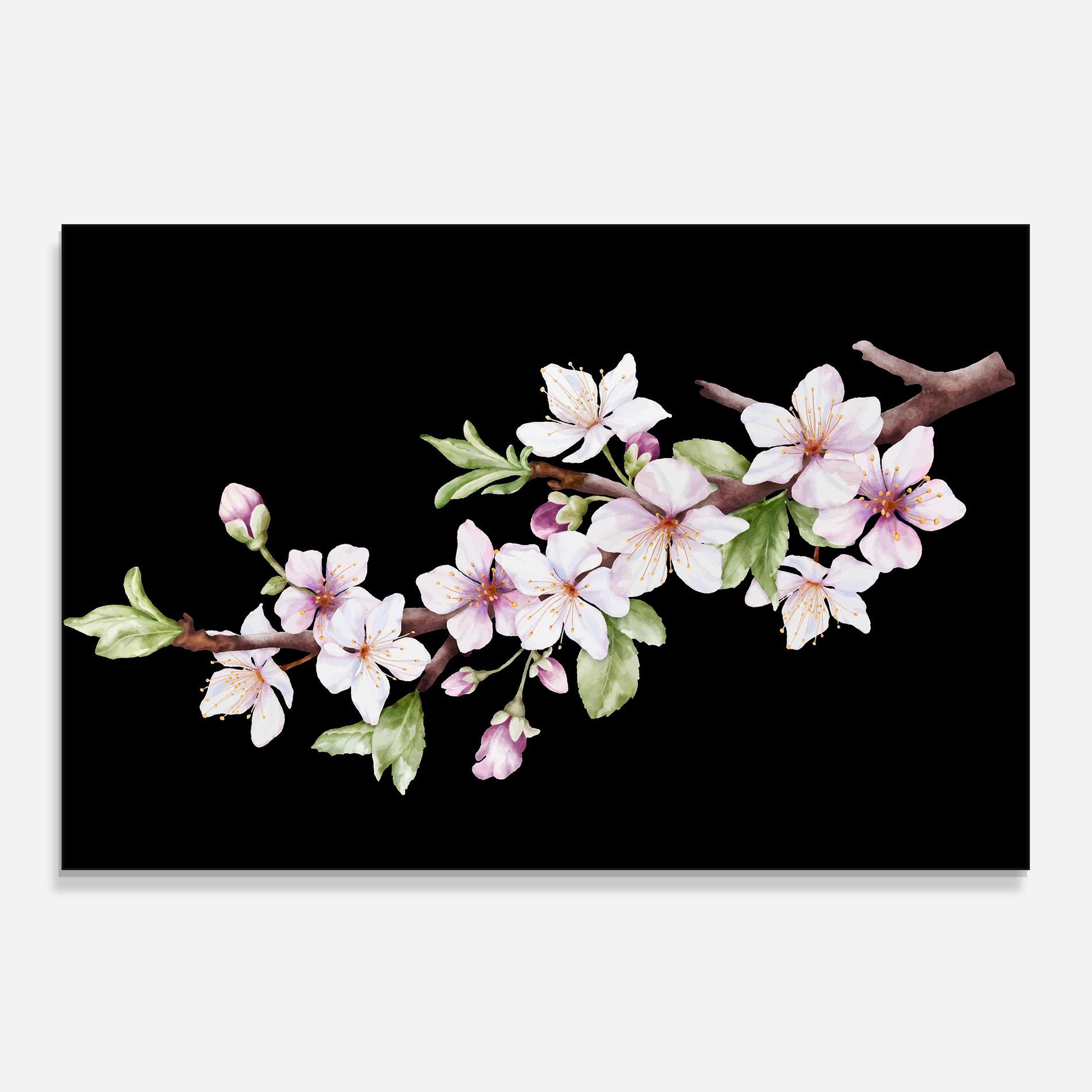 Стъклен панел за кухня Pretty Flower Spring mockup 0