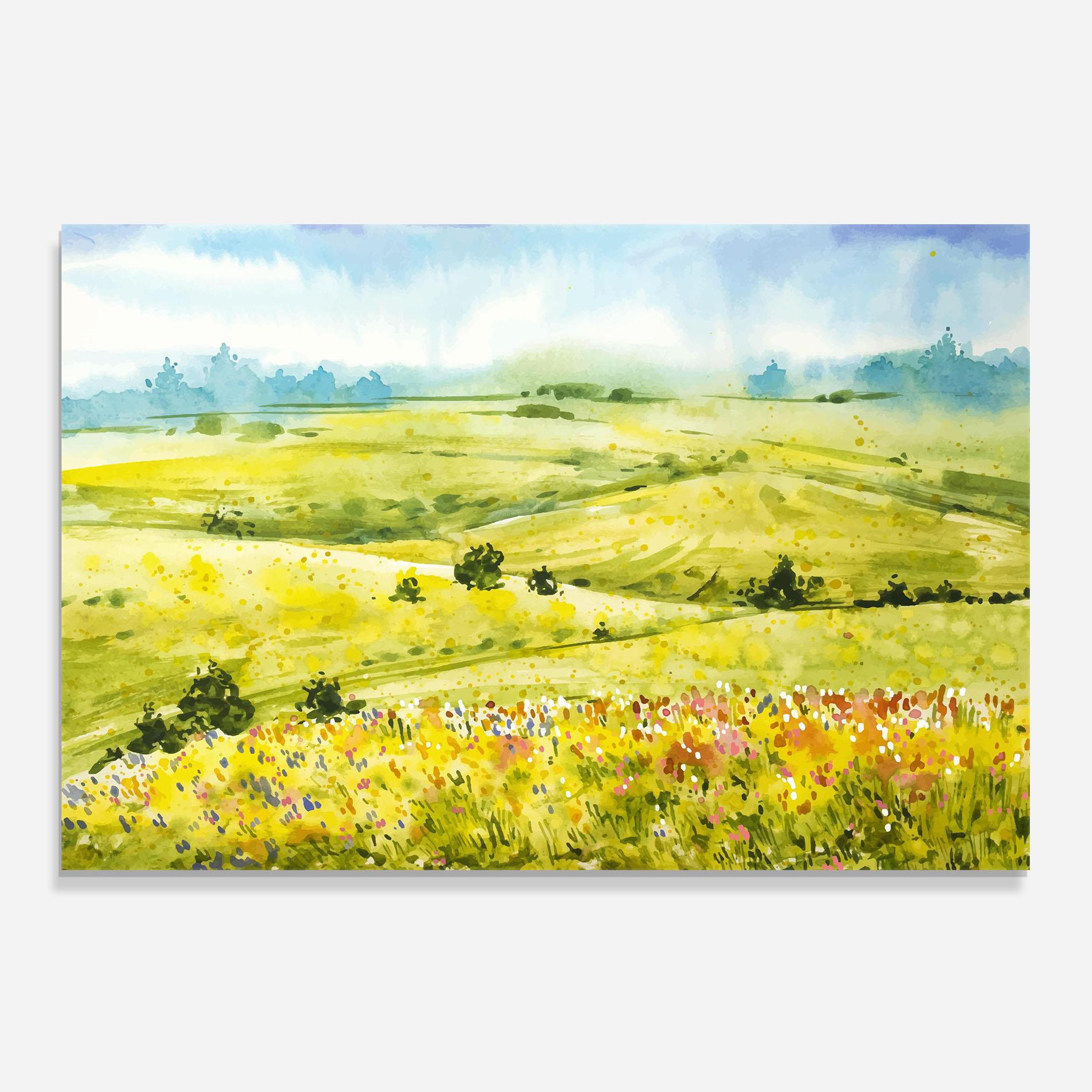 Стъклен панел за кухня Spring Art mockup 0