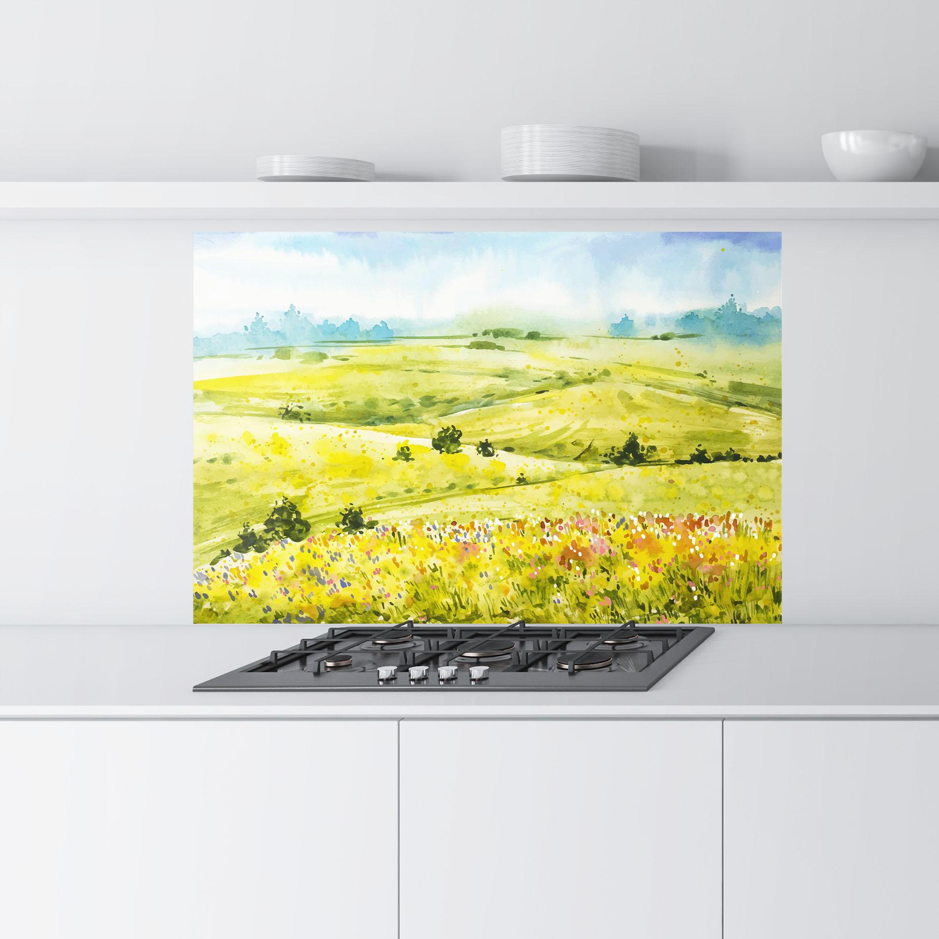 Стъклен панел за кухня Spring Art mockup 9