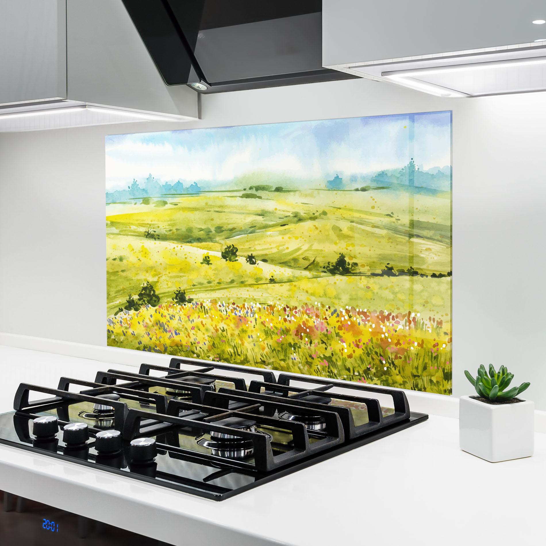 Стъклен панел за кухня Spring Art mockup 6