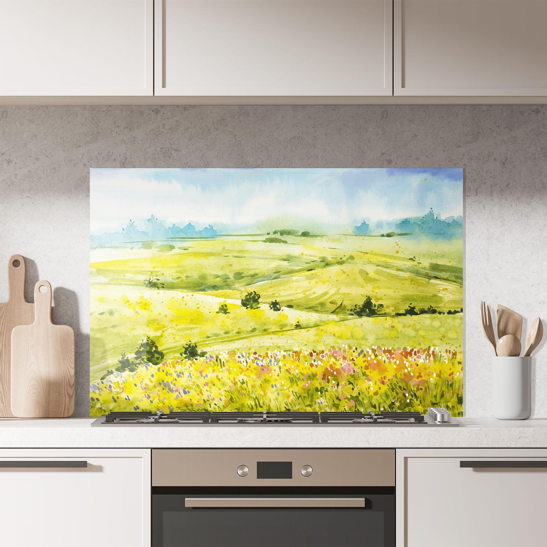 Стъклен панел за кухня Spring Art mockup 7