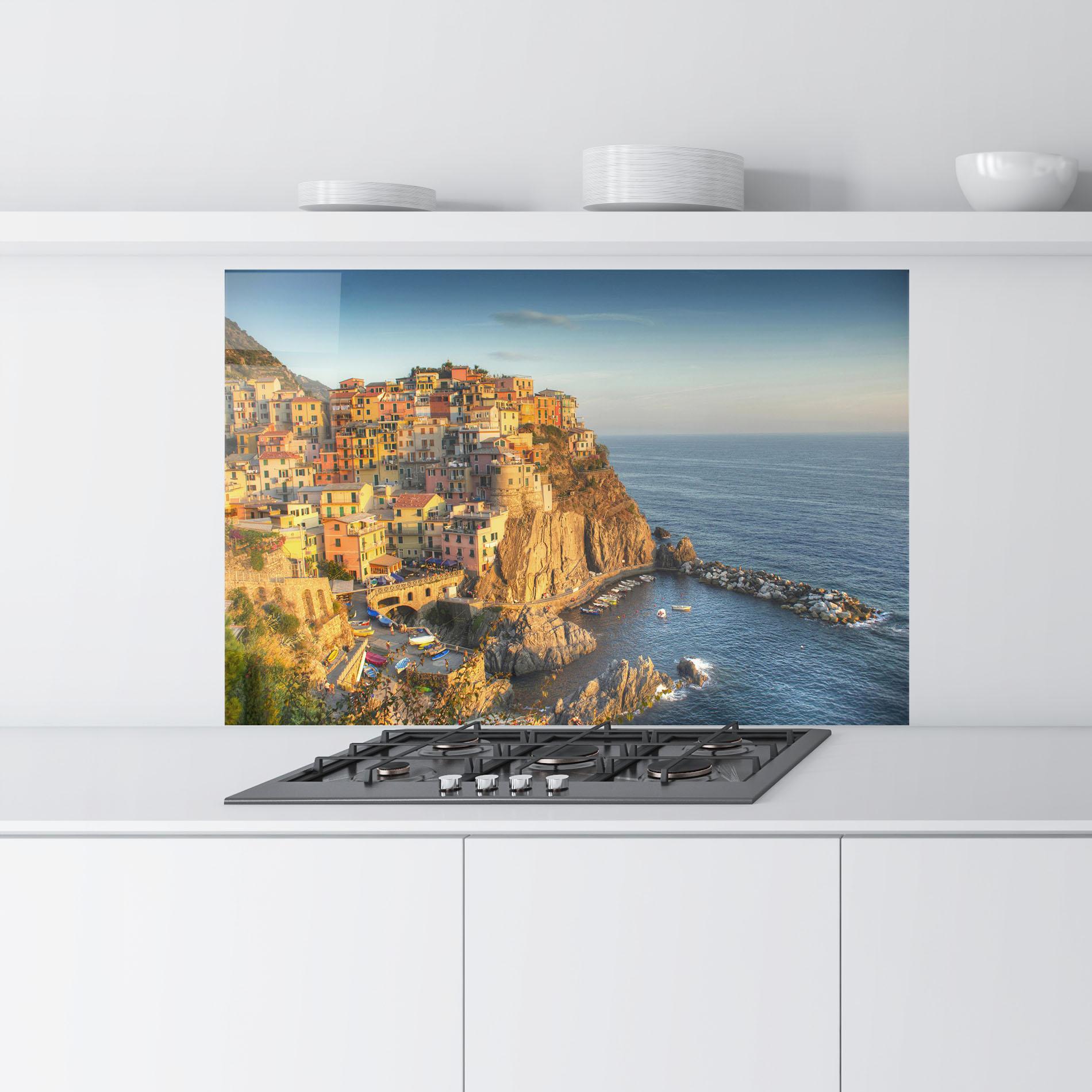 Стъклен панел за кухня Cinque Terrre mockup 9