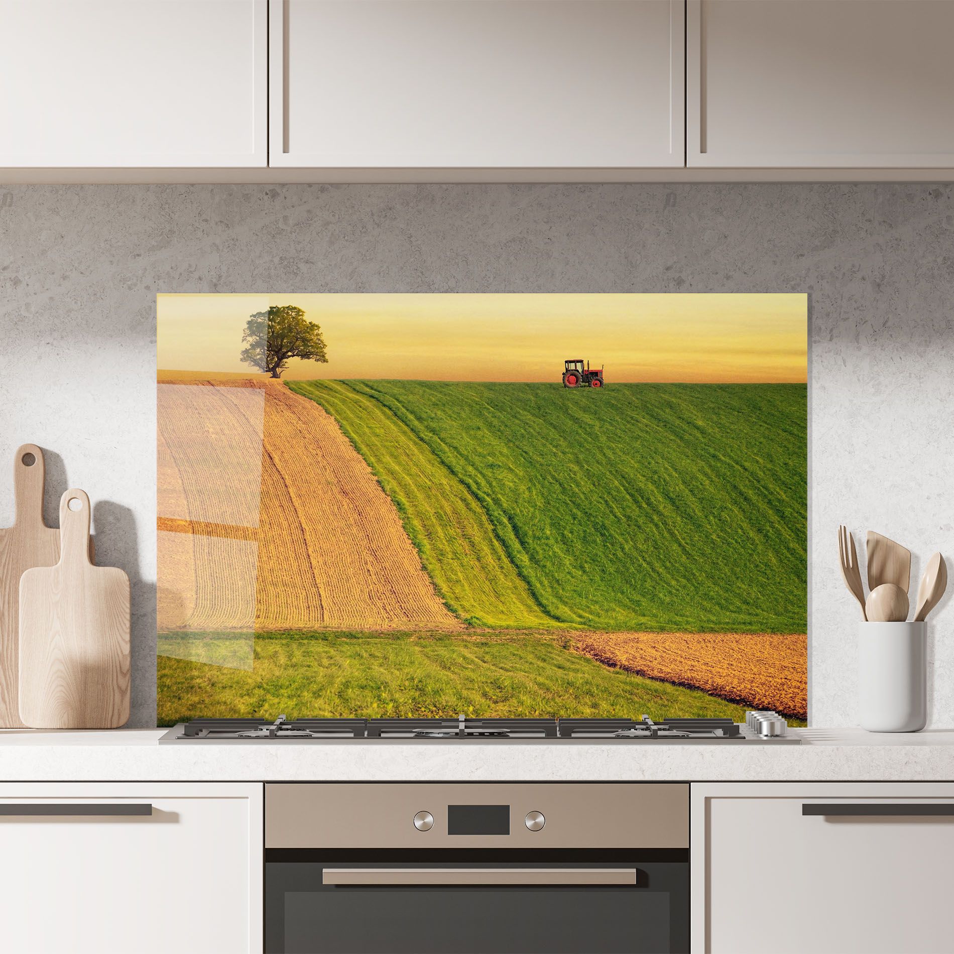 Green Cream Field mockup 7