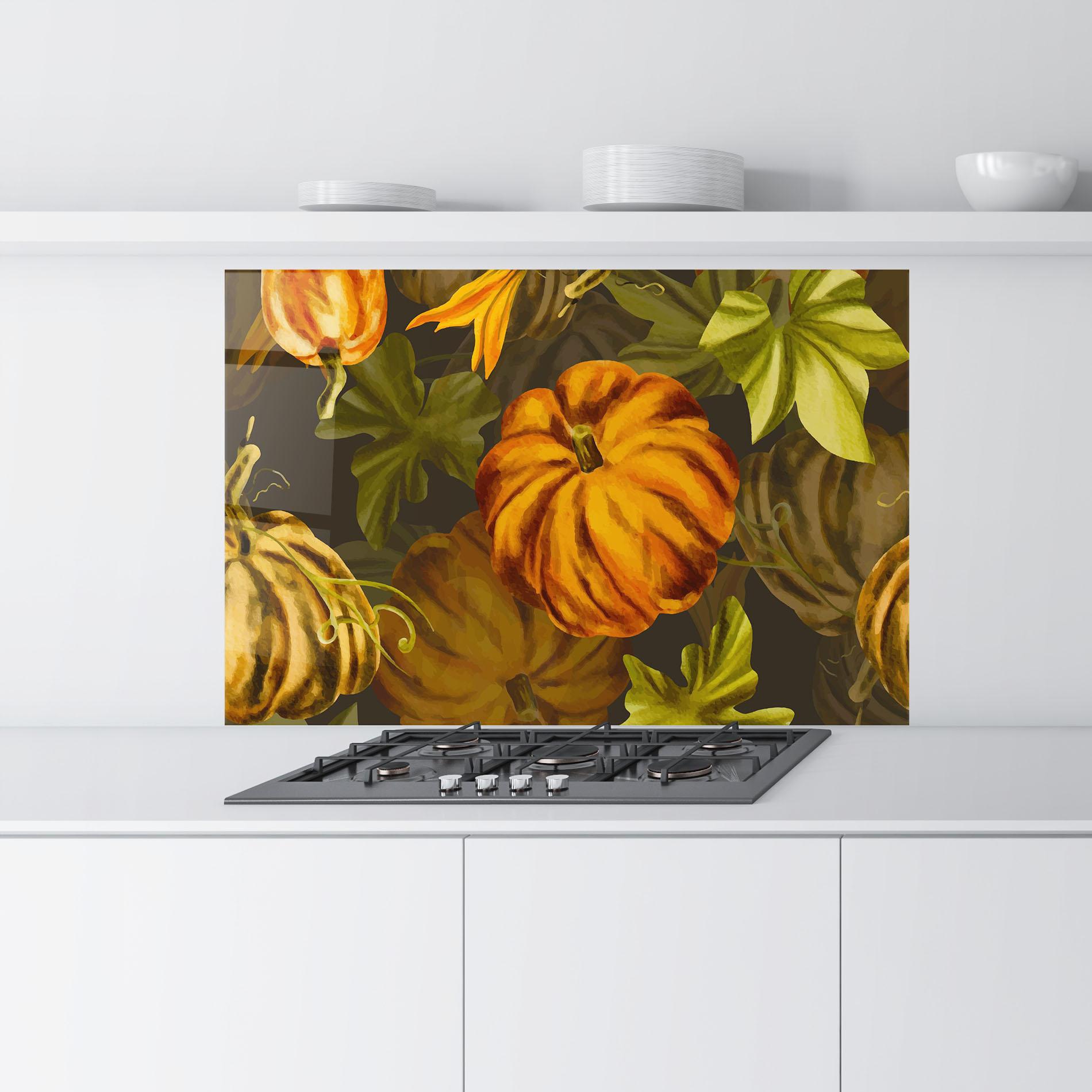 Стъклен панел за кухня Autumn Pattern mockup 9