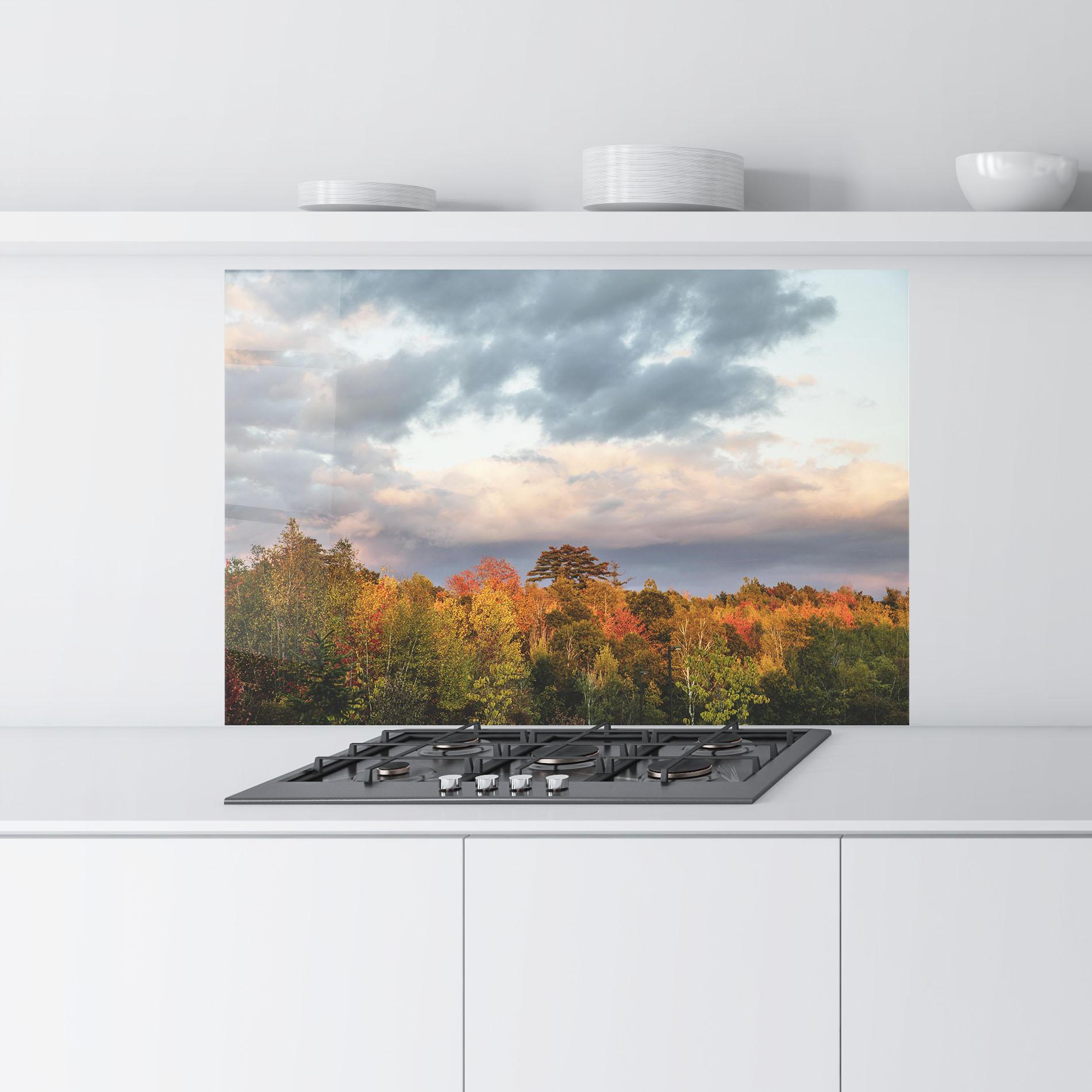 Стъклен панел за кухня Autumn View mockup 9