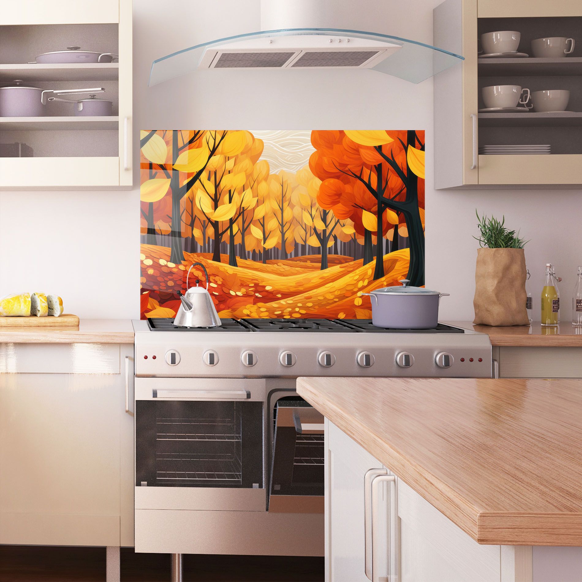 Orange Trees Forest mockup 1