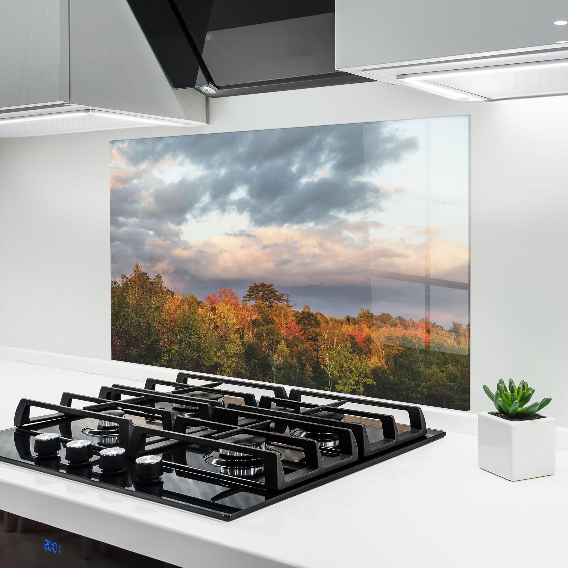 Стъклен панел за кухня Autumn View mockup 6