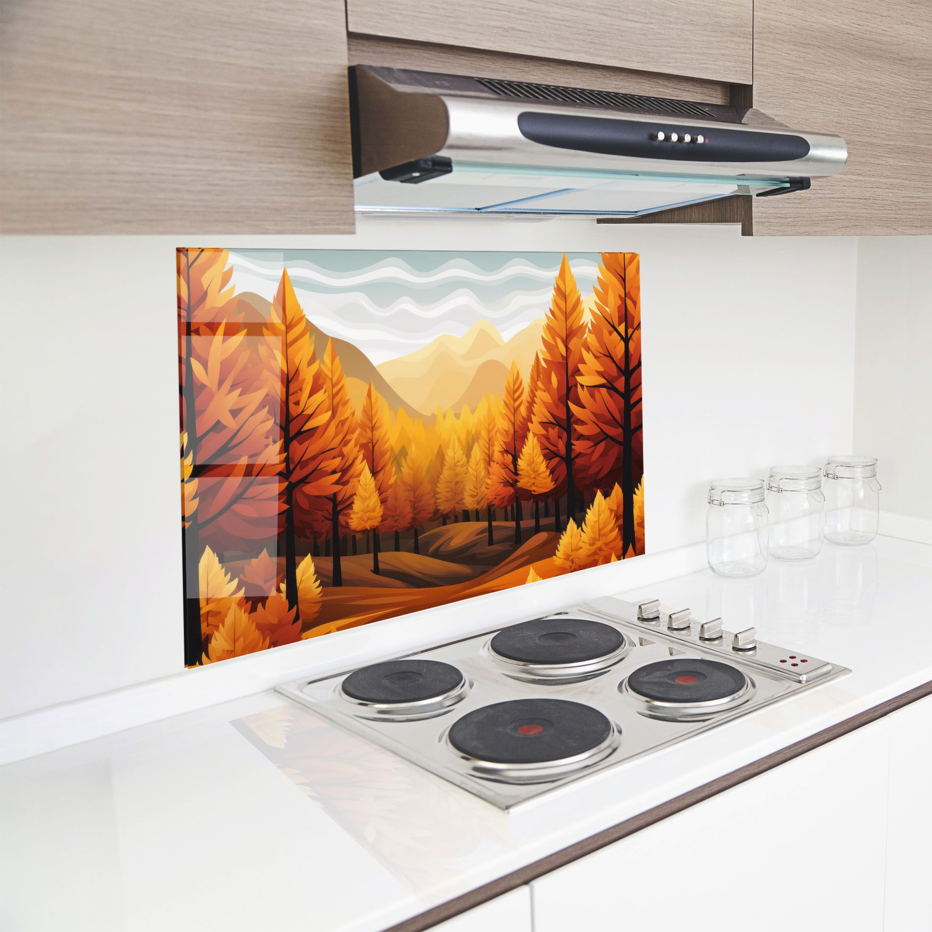 Autumn Trees Orange mockup 8