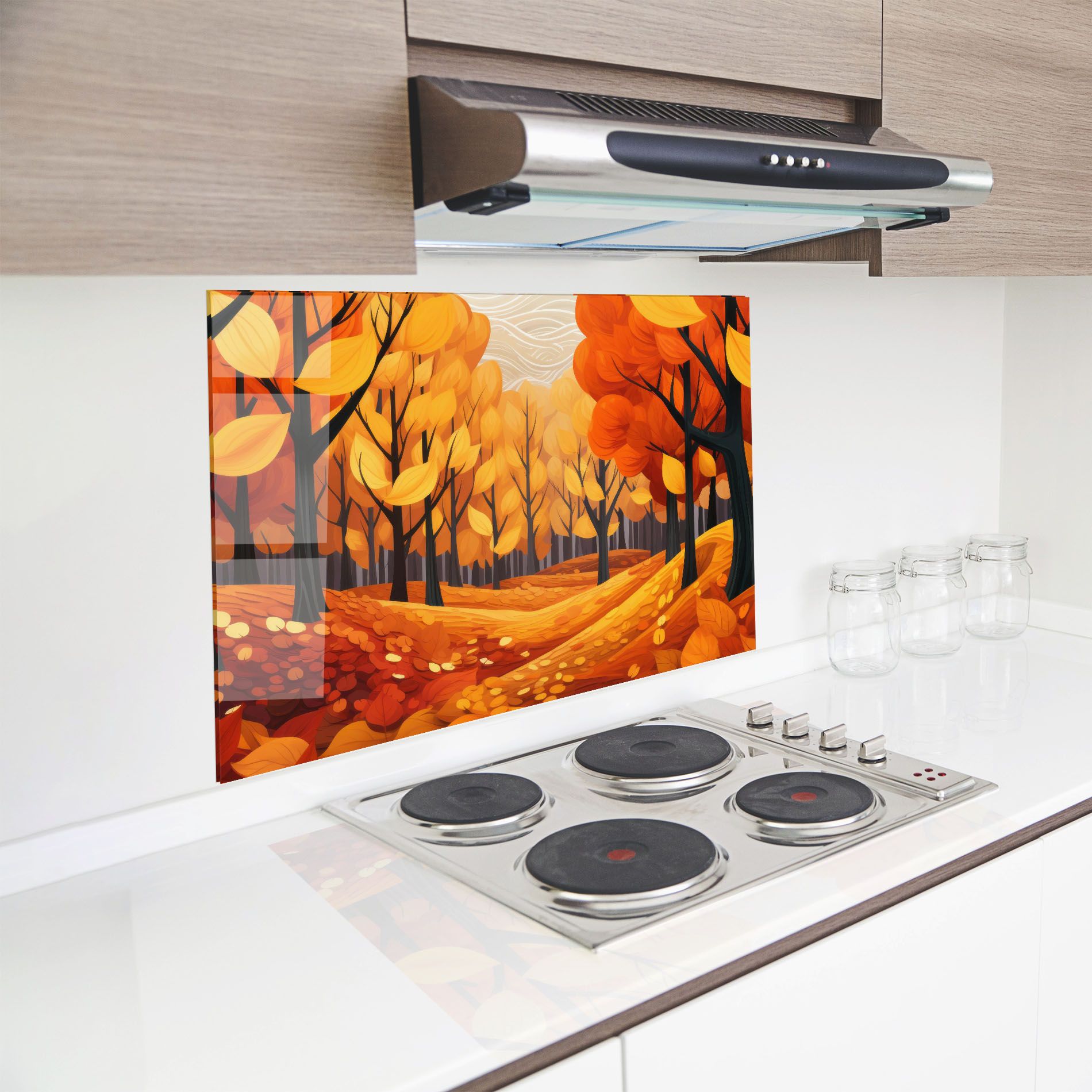 Orange Trees Forest mockup 8