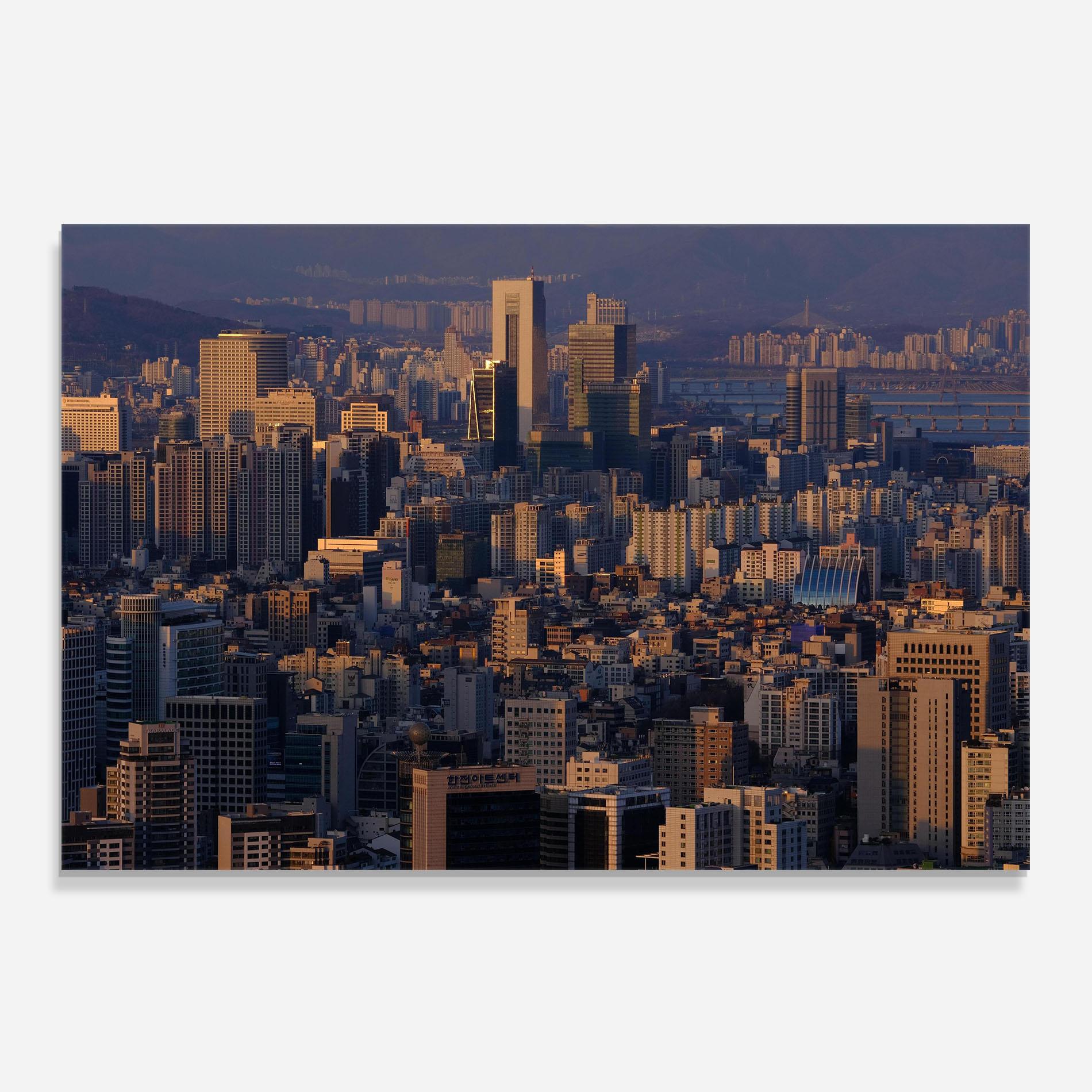 Стъклен панел за кухня Big City mockup 0