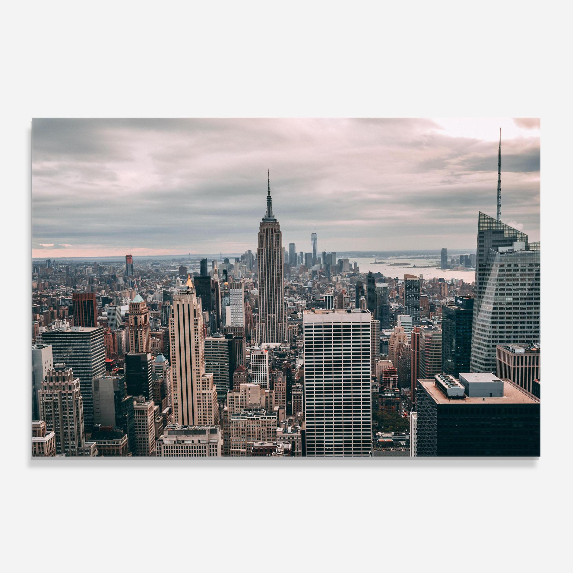 Стъклен панел за кухня High View Building mockup 0