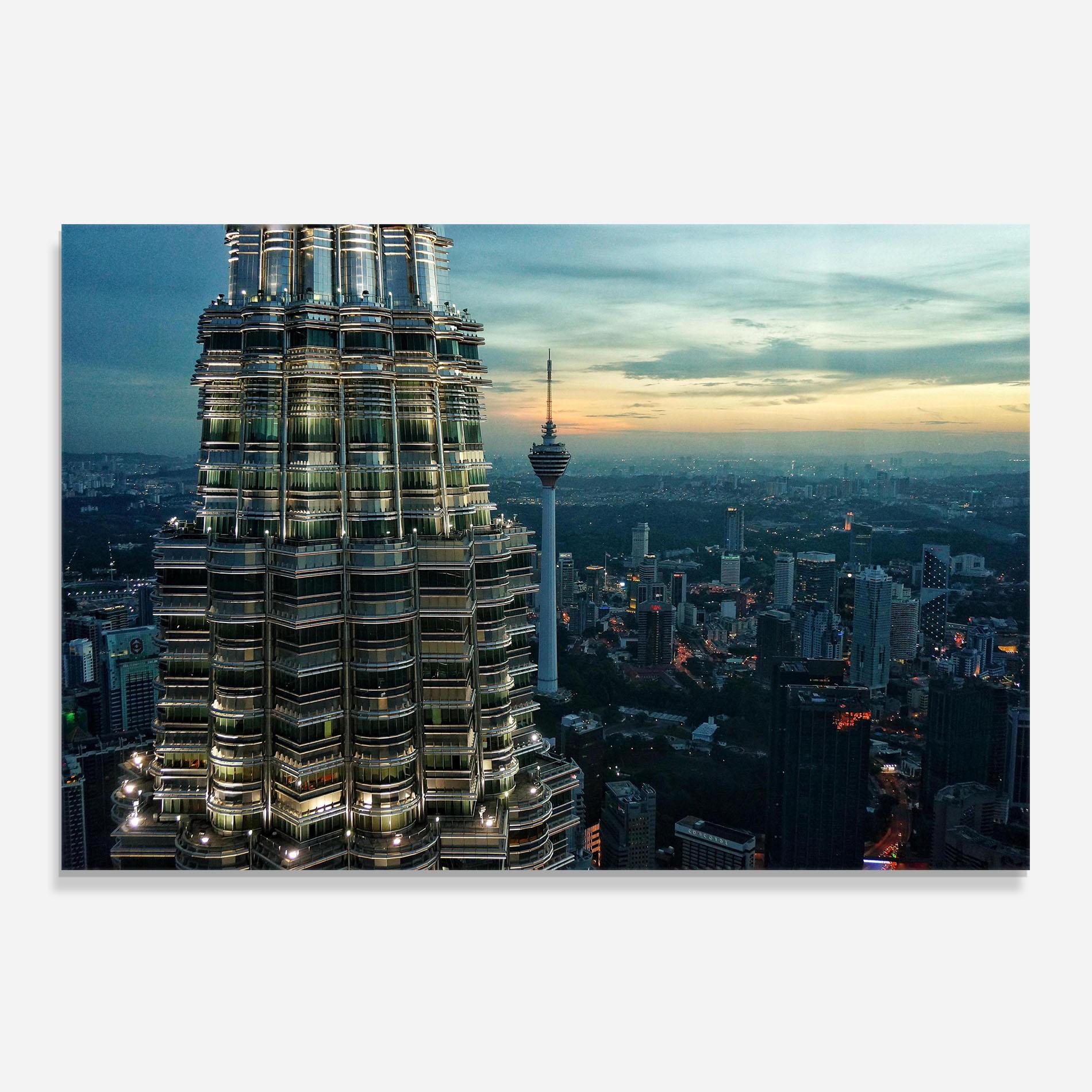 Стъклен панел за кухня Hight Tower View mockup 0