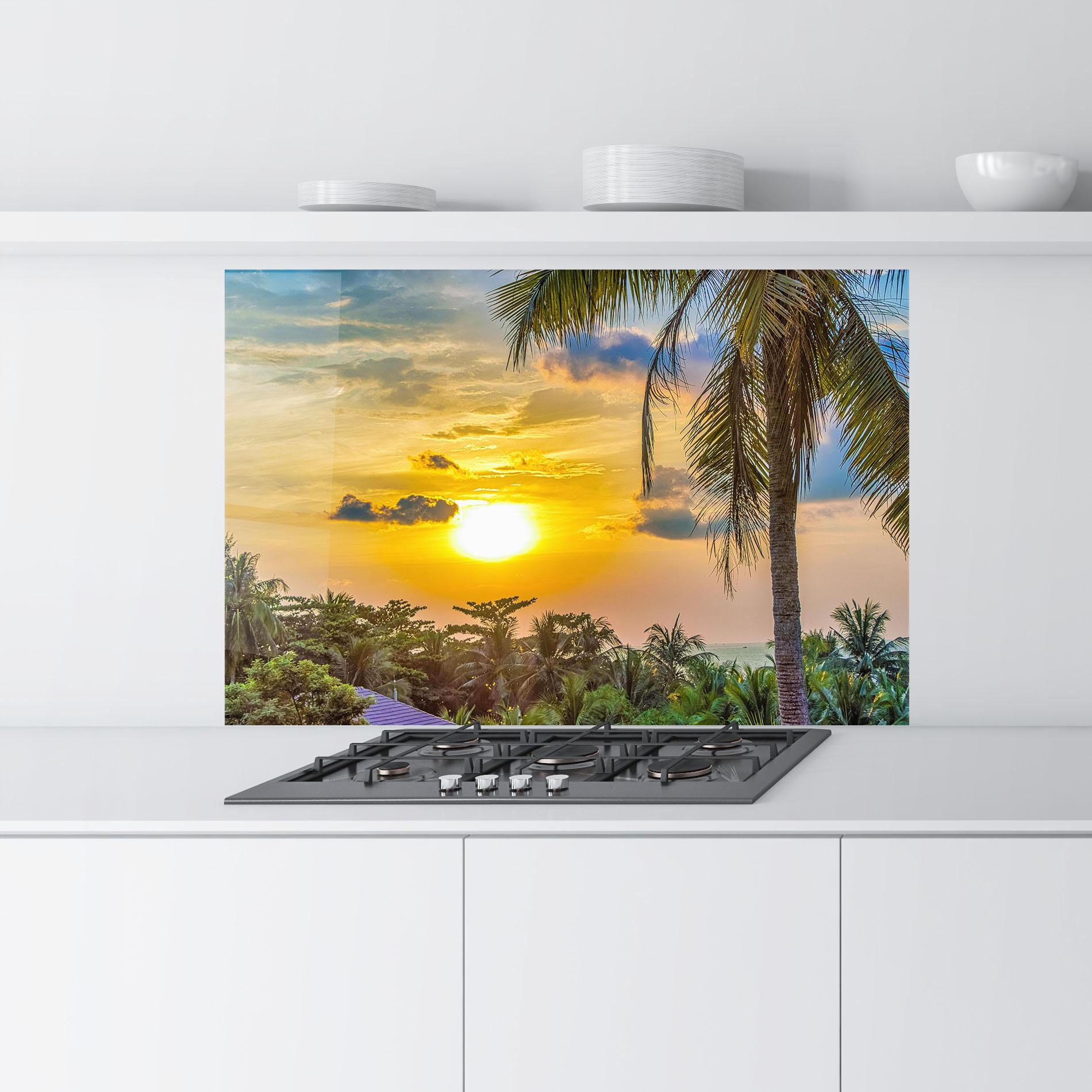 Стъклен панел за кухня Summer View mockup 9