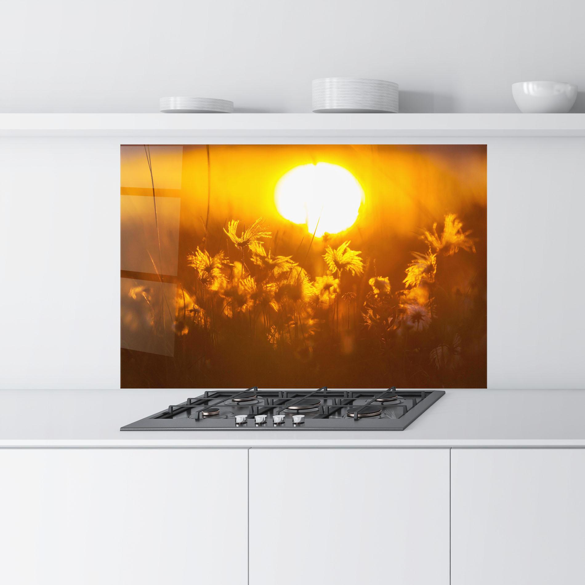 Стъклен панел за кухня Wildflowers mockup 9