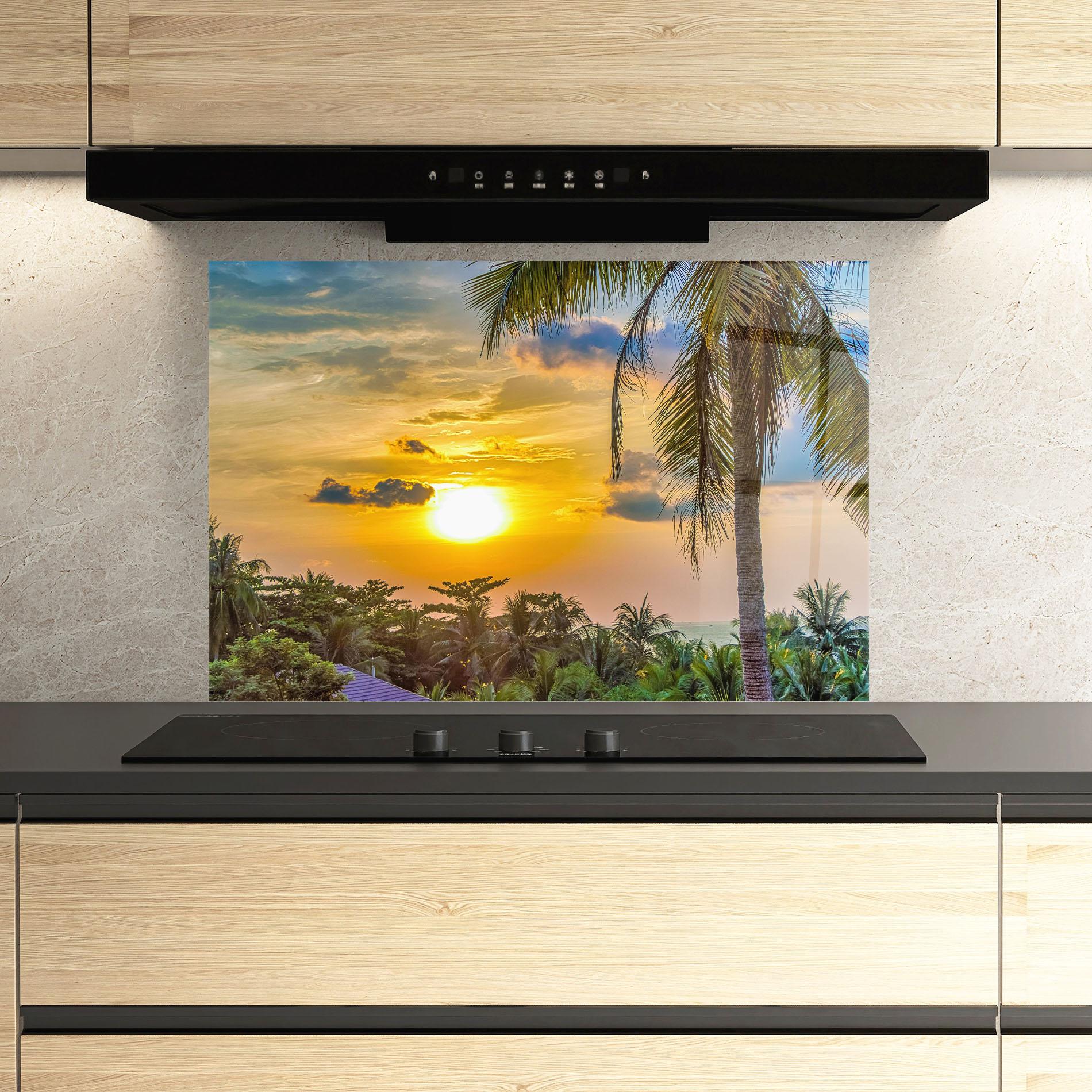 Стъклен панел за кухня Summer View mockup 3