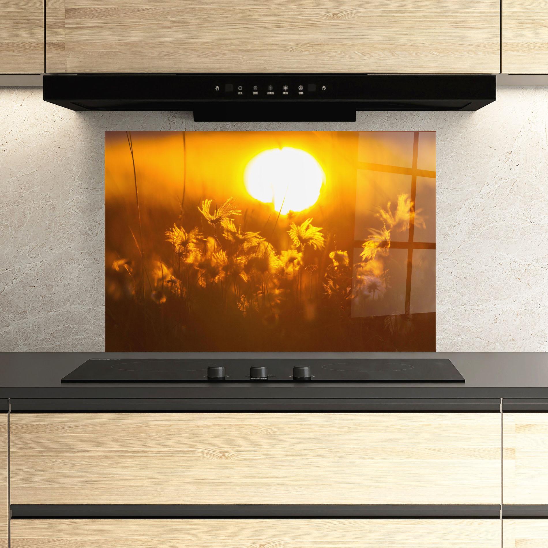 Стъклен панел за кухня Wildflowers mockup 3