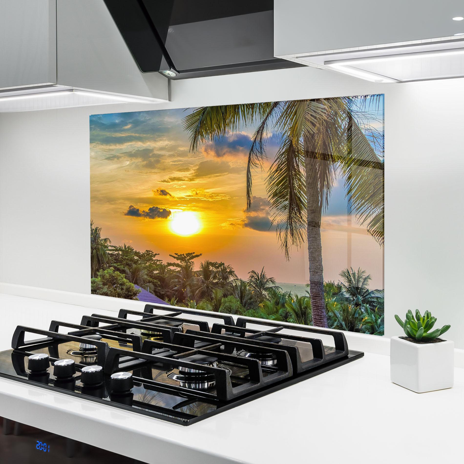 Стъклен панел за кухня Summer View mockup 6