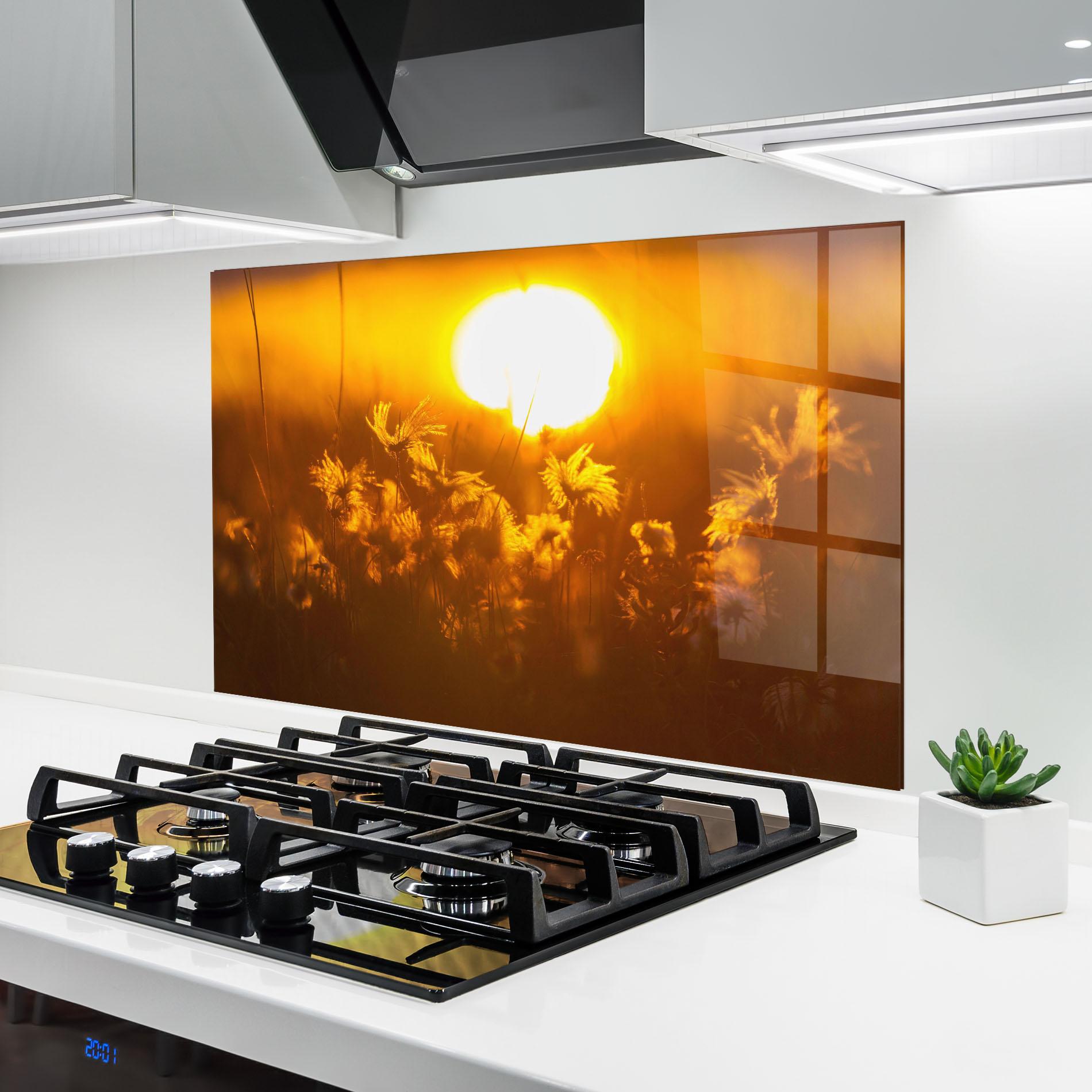 Стъклен панел за кухня Wildflowers mockup 6