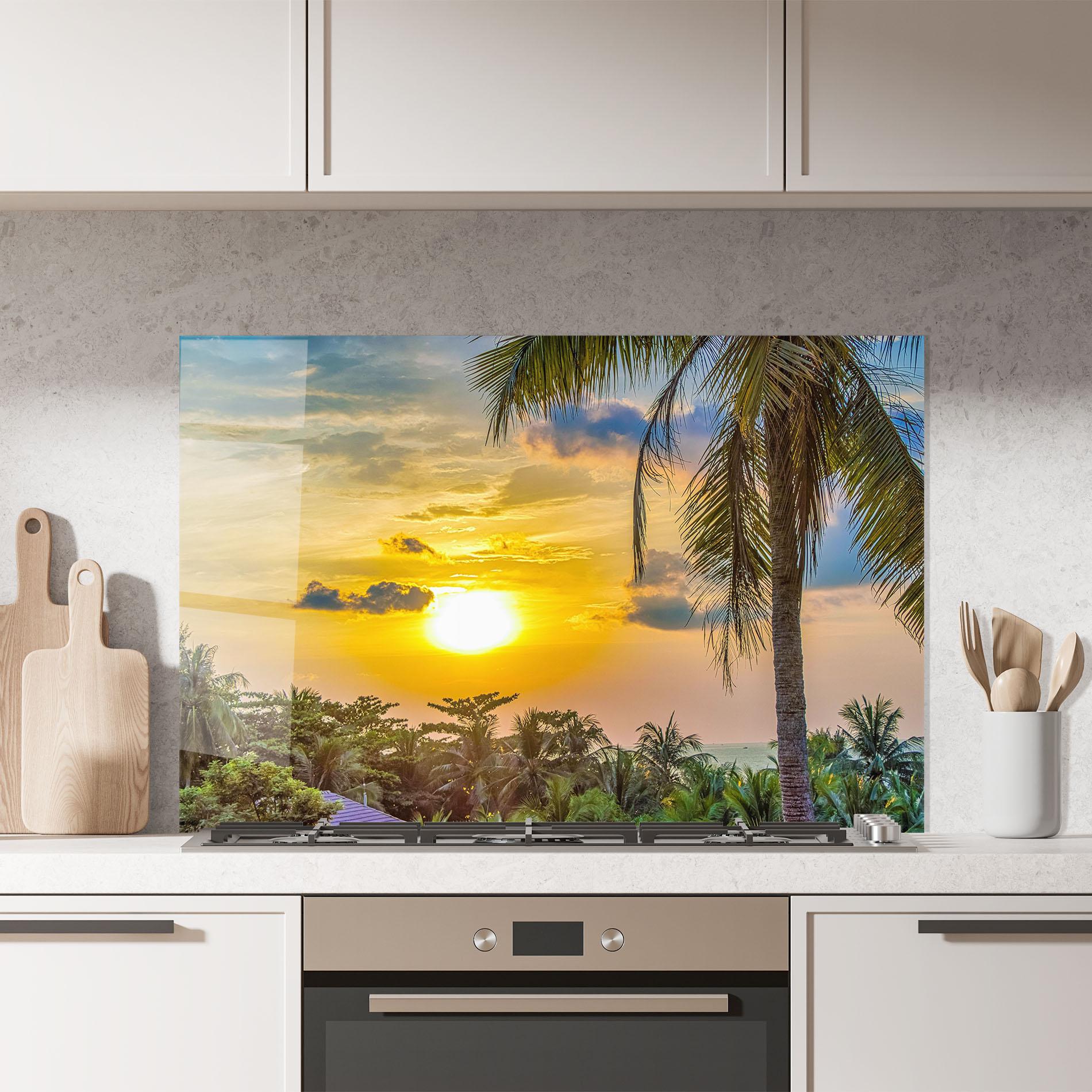 Стъклен панел за кухня Summer View mockup 7