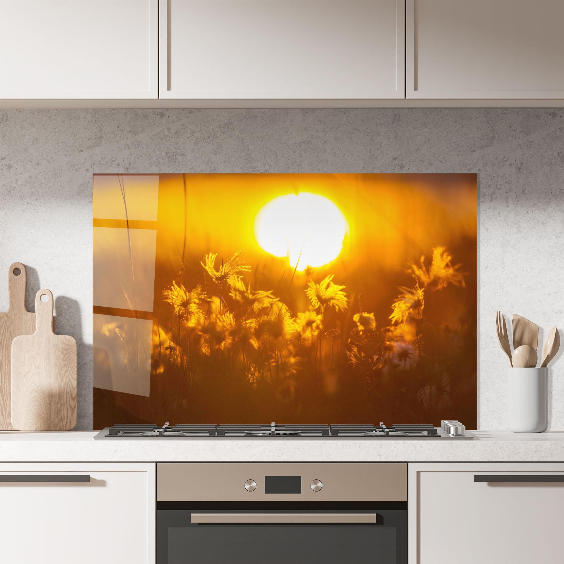 Стъклен панел за кухня Wildflowers mockup 7