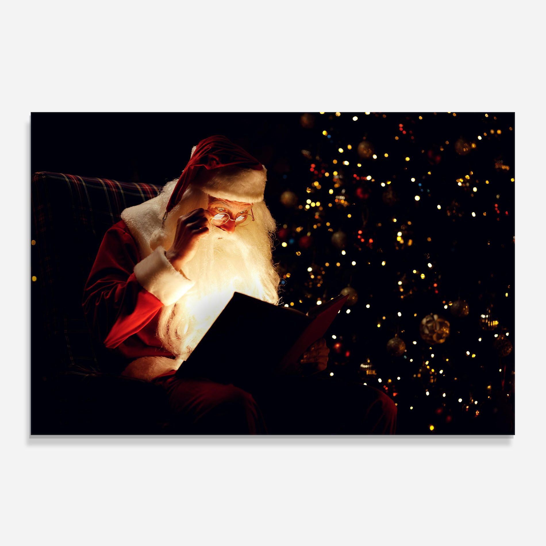Santa Reading Magic Book mockup 0