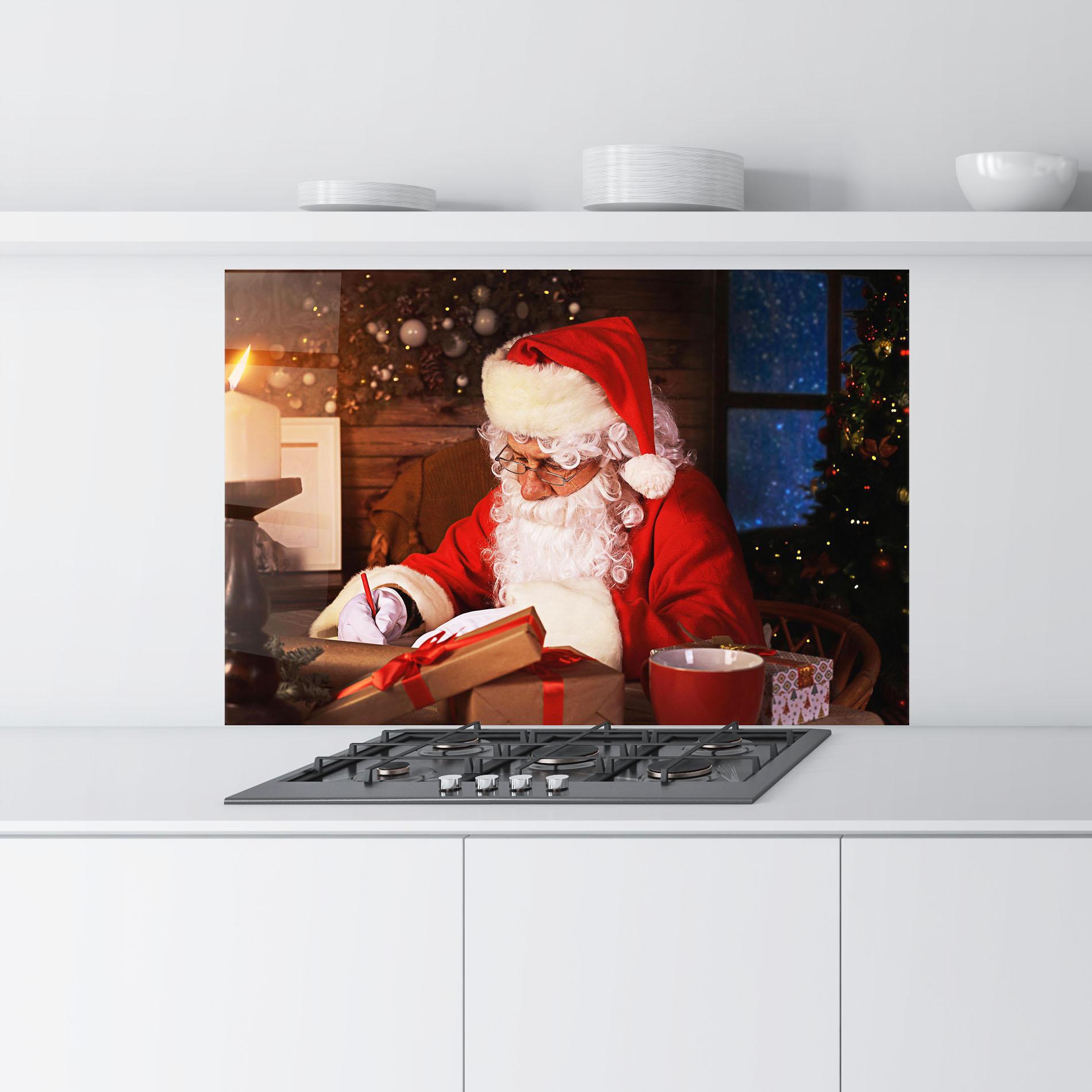 Стъклен панел за кухня Answering Christmas Letters mockup 9