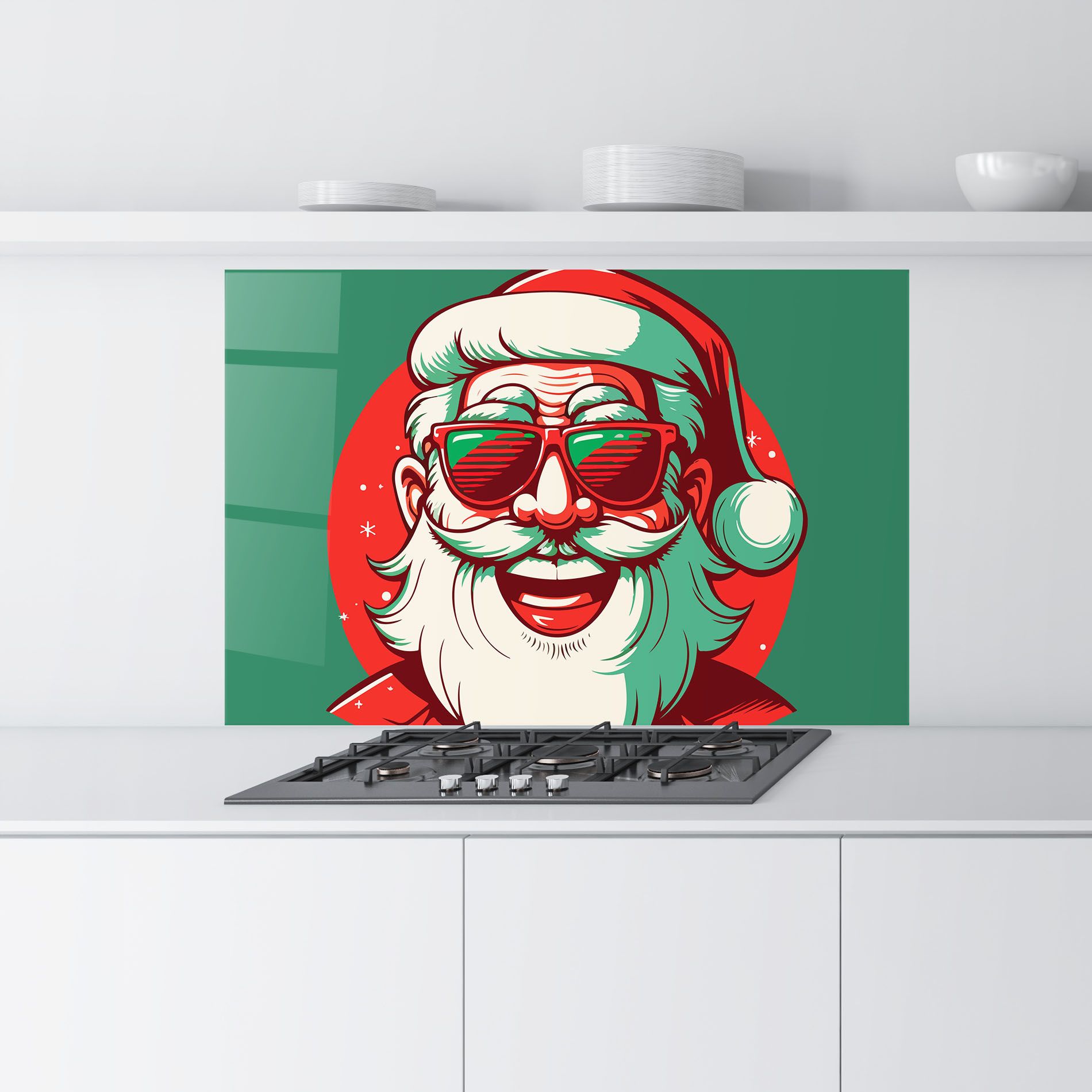 Crazy Smile Santa mockup 9
